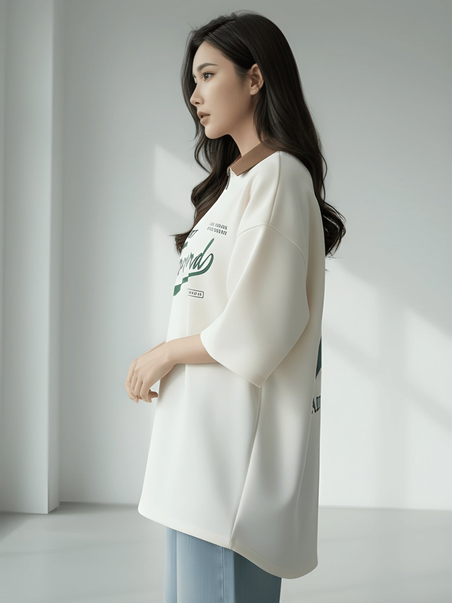 Nexaquin Oversized Gym and Casual T-shirt for women