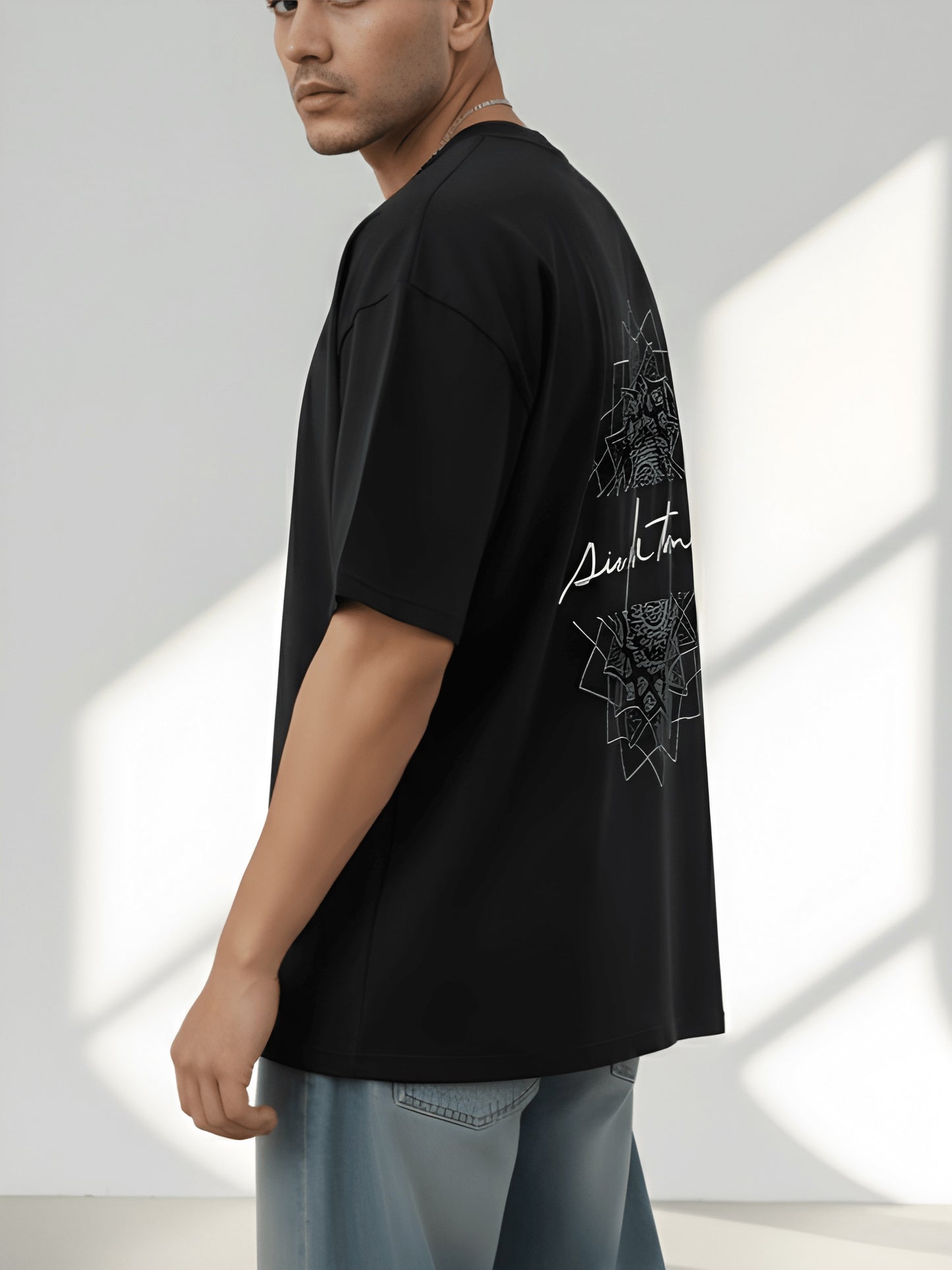 Nexaquin Oversized Gym and Casual T-shirt for men