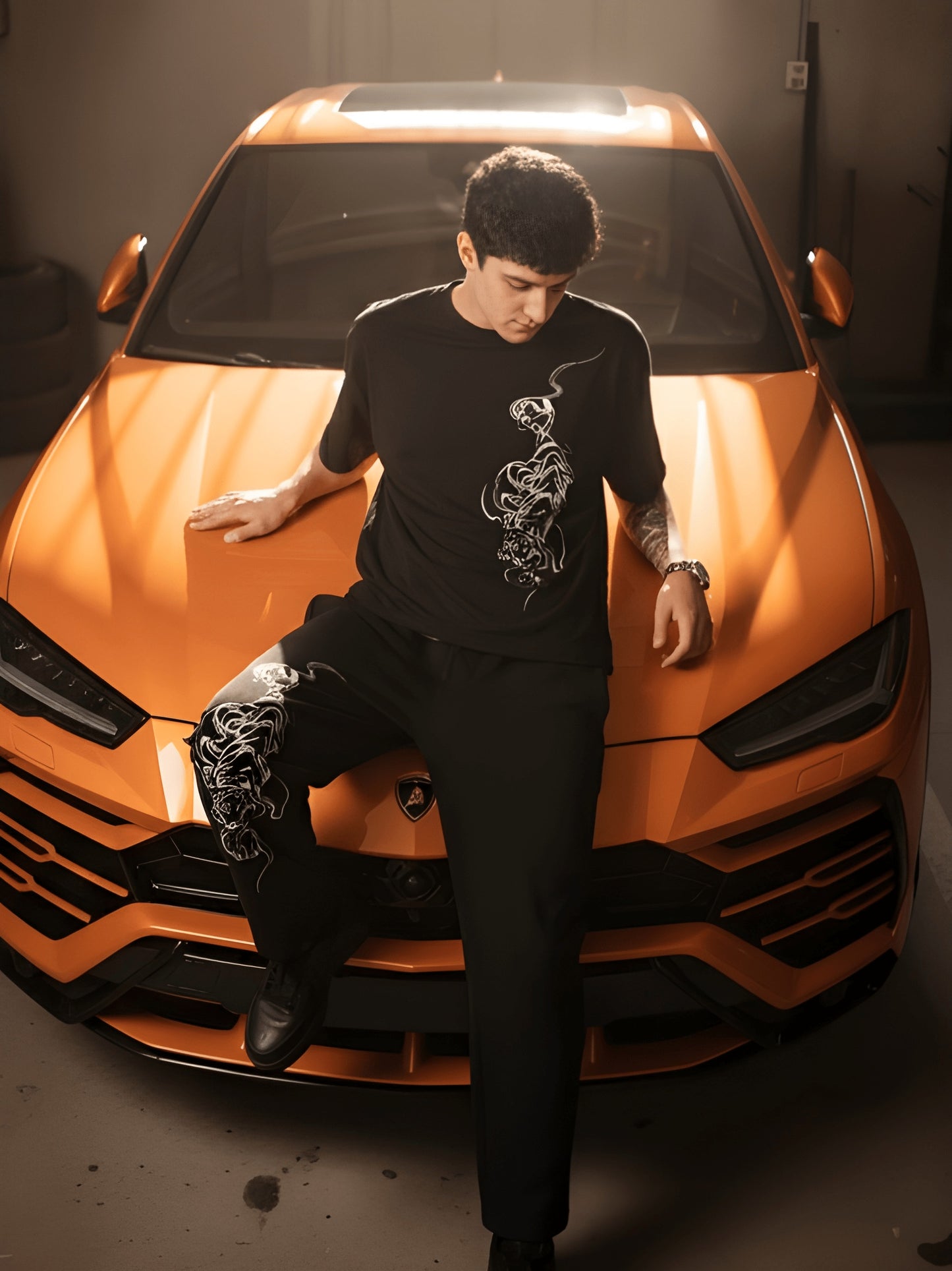 Nexaquin Oversized Gym and Casual T-shirt & lower set for men