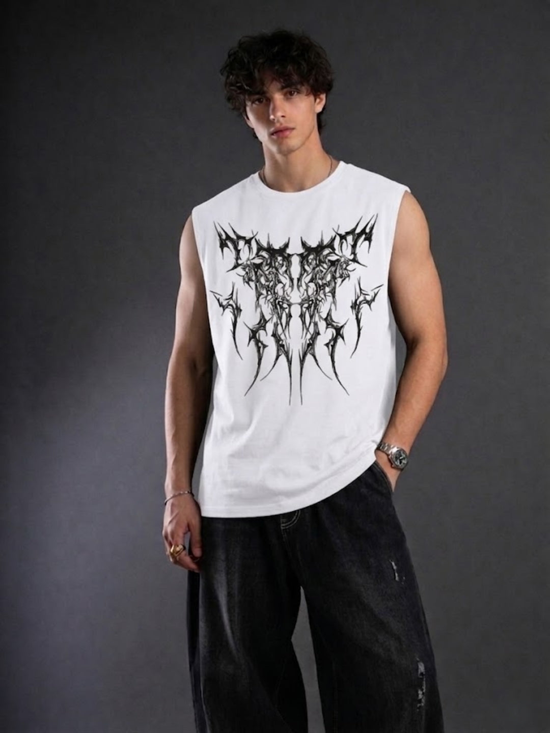 Viper Thorn Gym Vest (White)