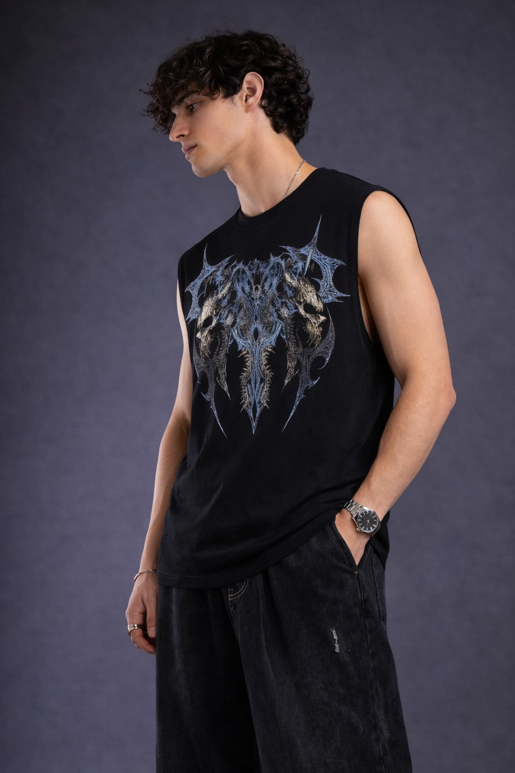 Twin Death Sigil Gym Vest (Black)