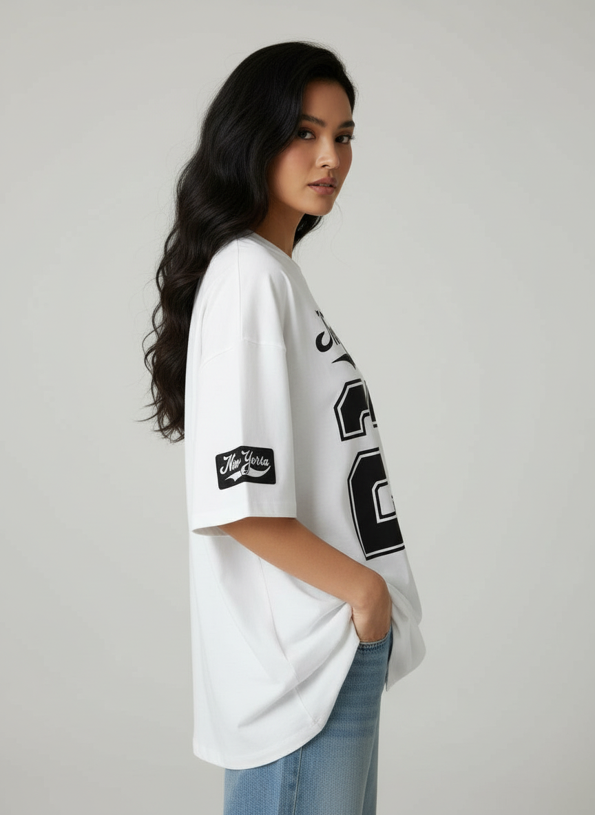 Nexaquin Oversized Gym and Casual T-shirt for women