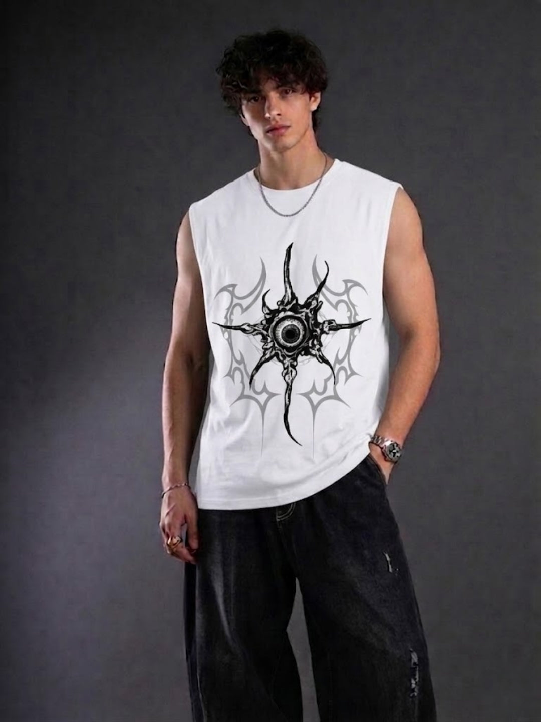 Watcher’s Sigil Gym Vest (White)