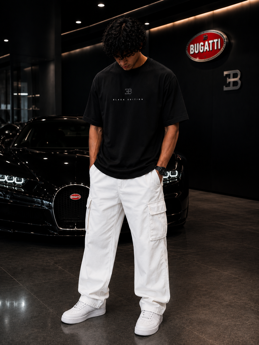 Bugatti Black Edition Oversized Premium T-Shirt