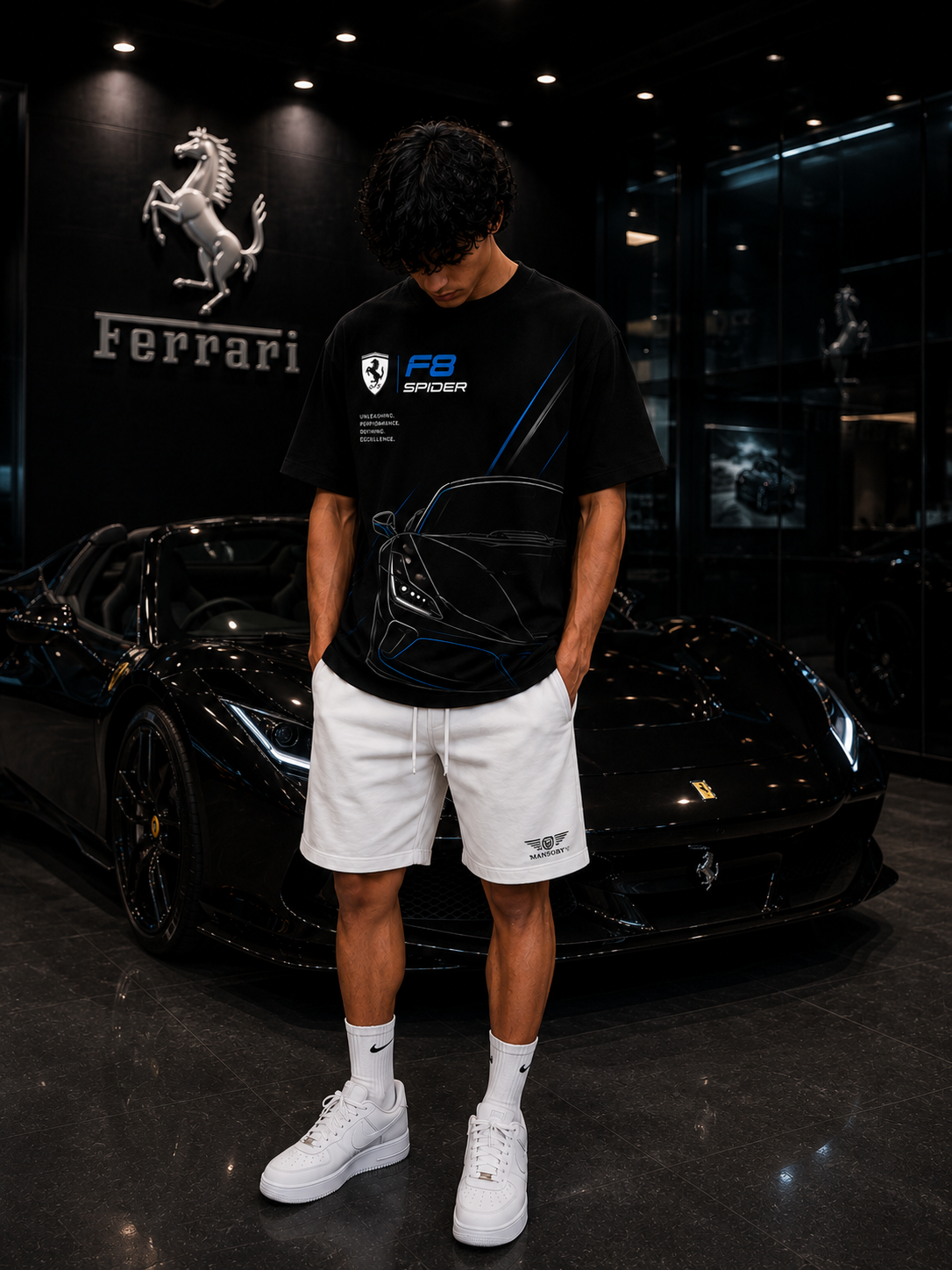 Ferrari F8 Spider Oversized T-Shirt