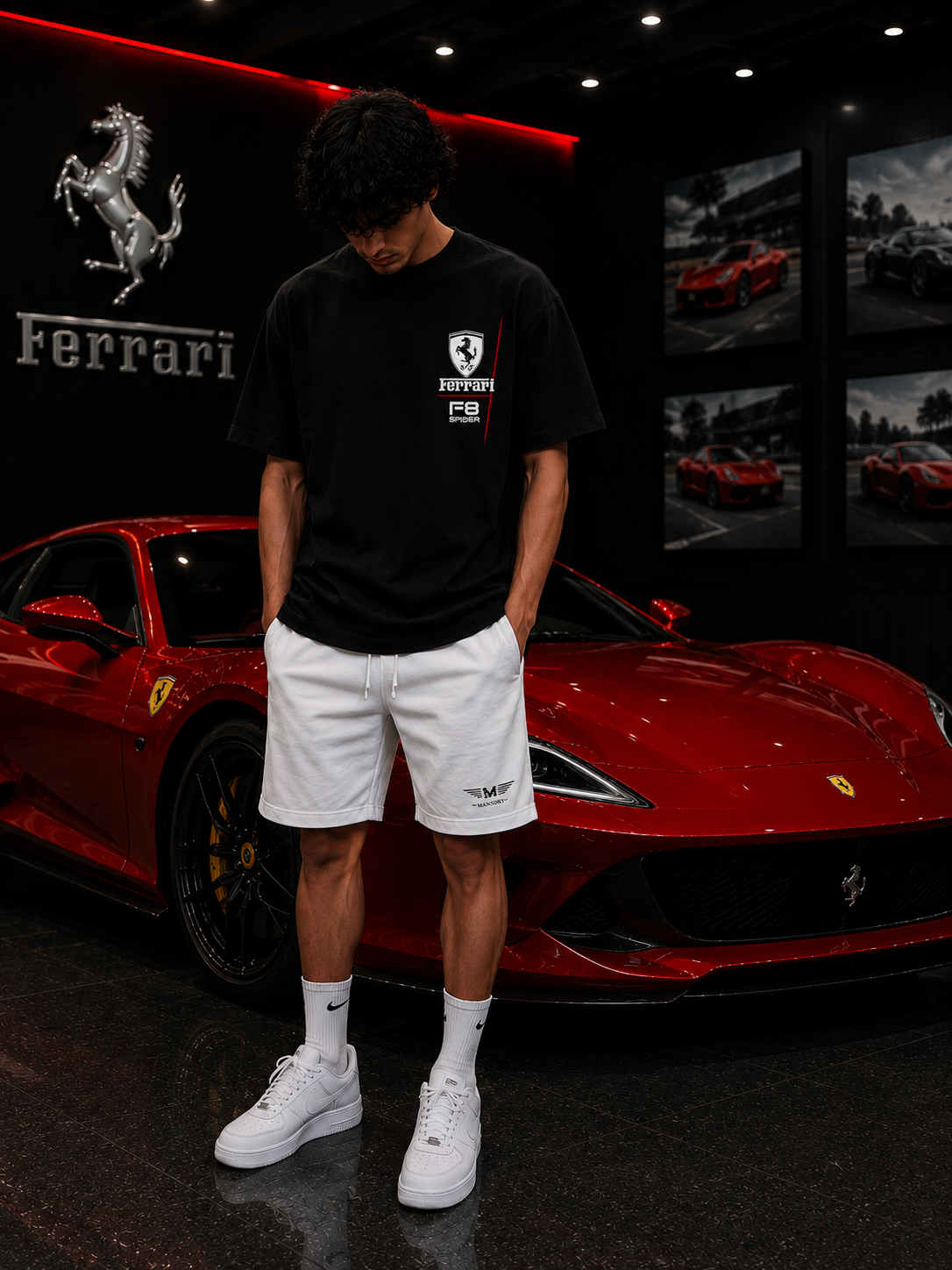 Ferrari F8 Spider Oversized T-Shirt