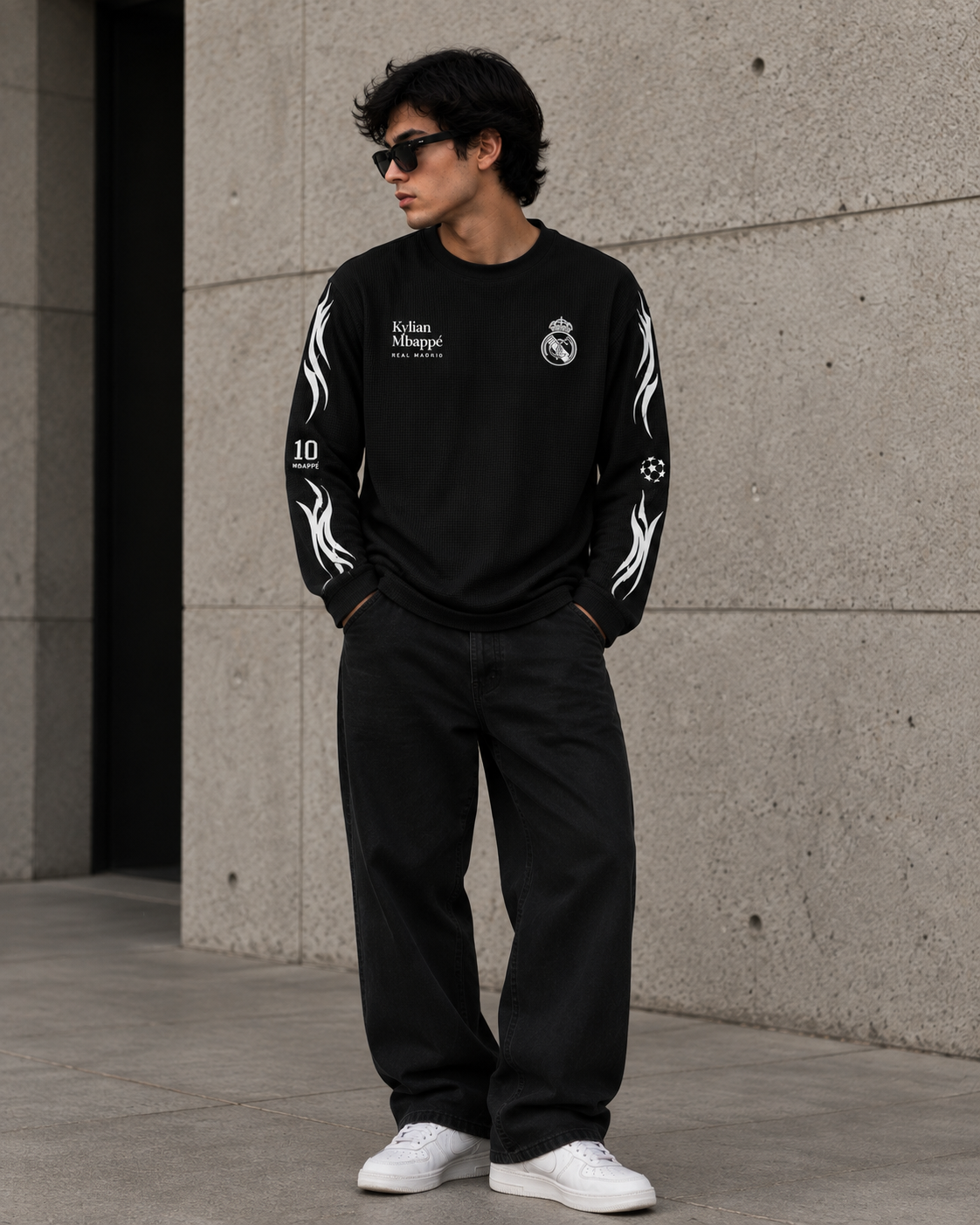 Mbappé Legacy Black Waffle Crew
