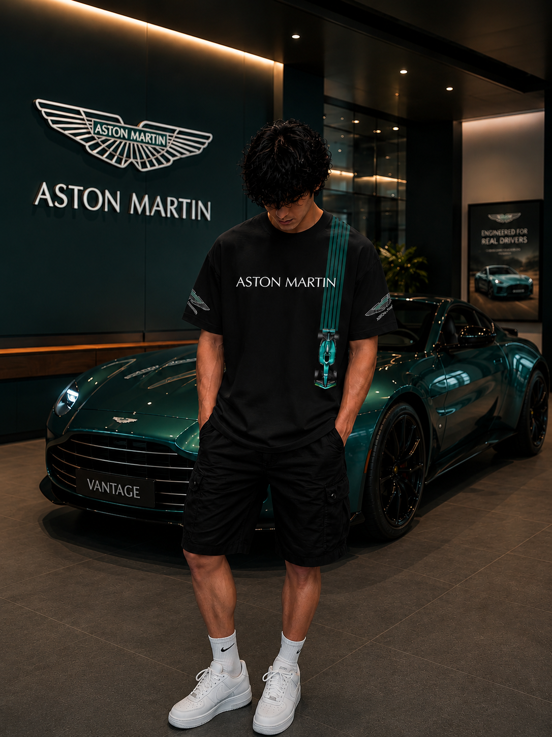 Aston Martin Racing Oversized Premium T-Shirt