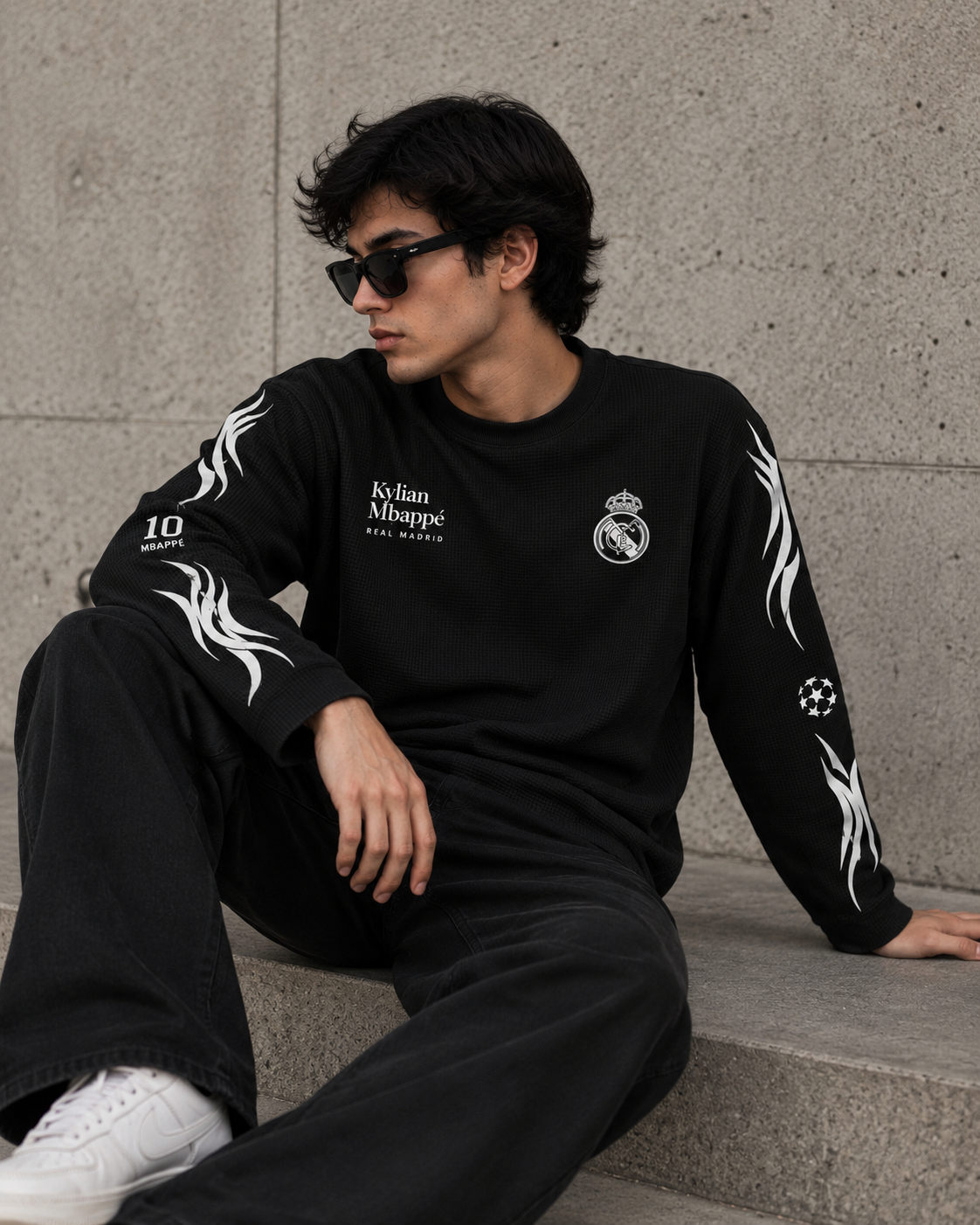 Mbappé Legacy Black Waffle Crew