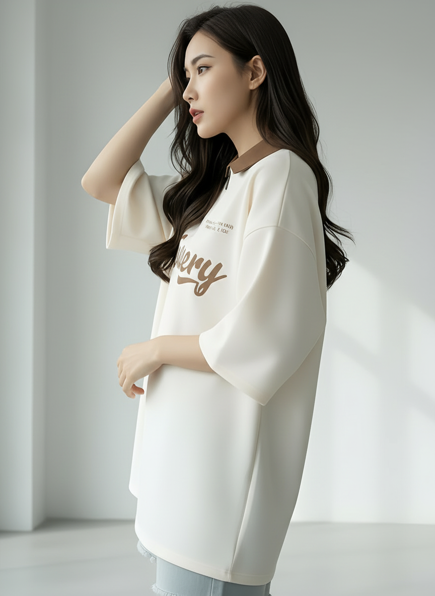 Nexaquin Oversized Gym and Casual T-shirt for women