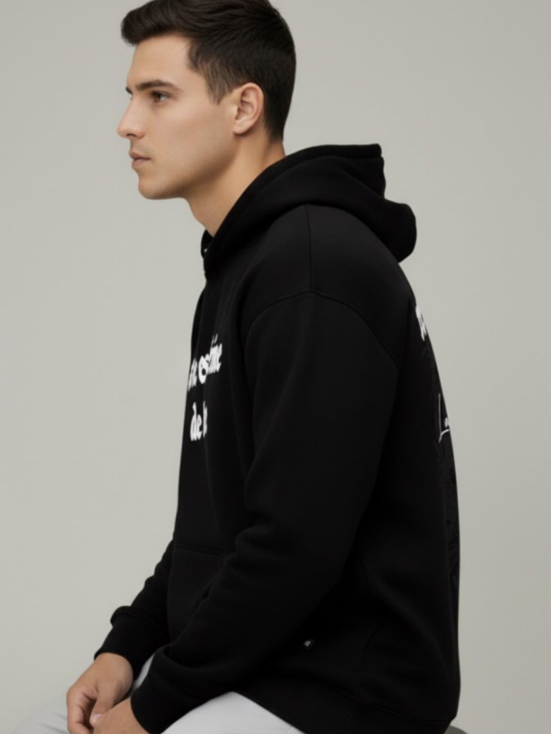 Nexaquin Oversized Gym and Casual Hooded Sweatshirt for Men