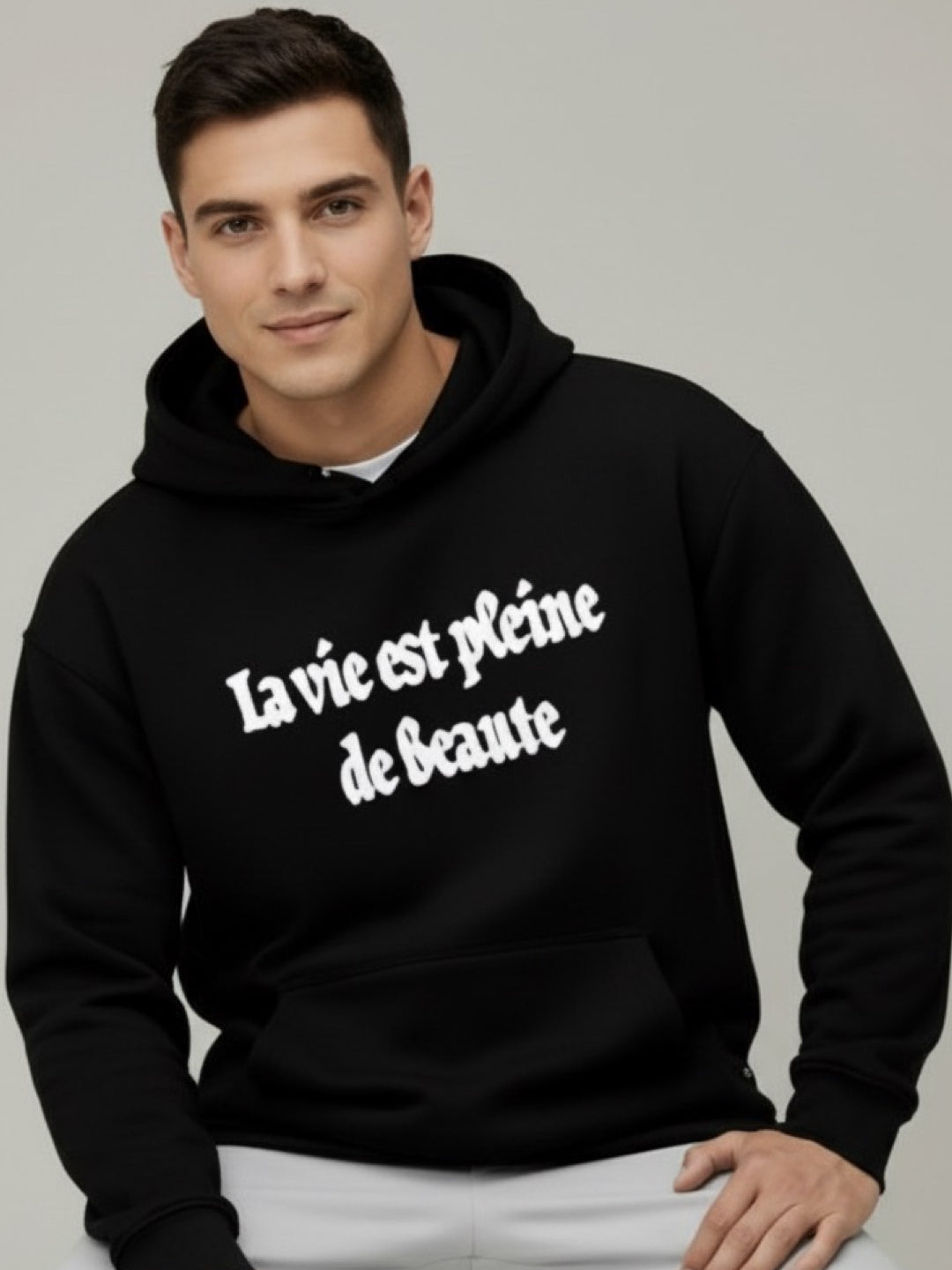 Nexaquin Oversized Gym and Casual Hooded Sweatshirt for Men