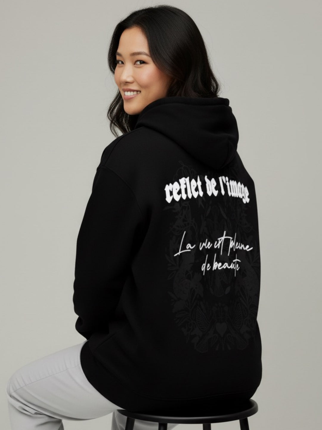 Nexaquin Oversized Gym and Casual Hooded Sweatshirt for Women