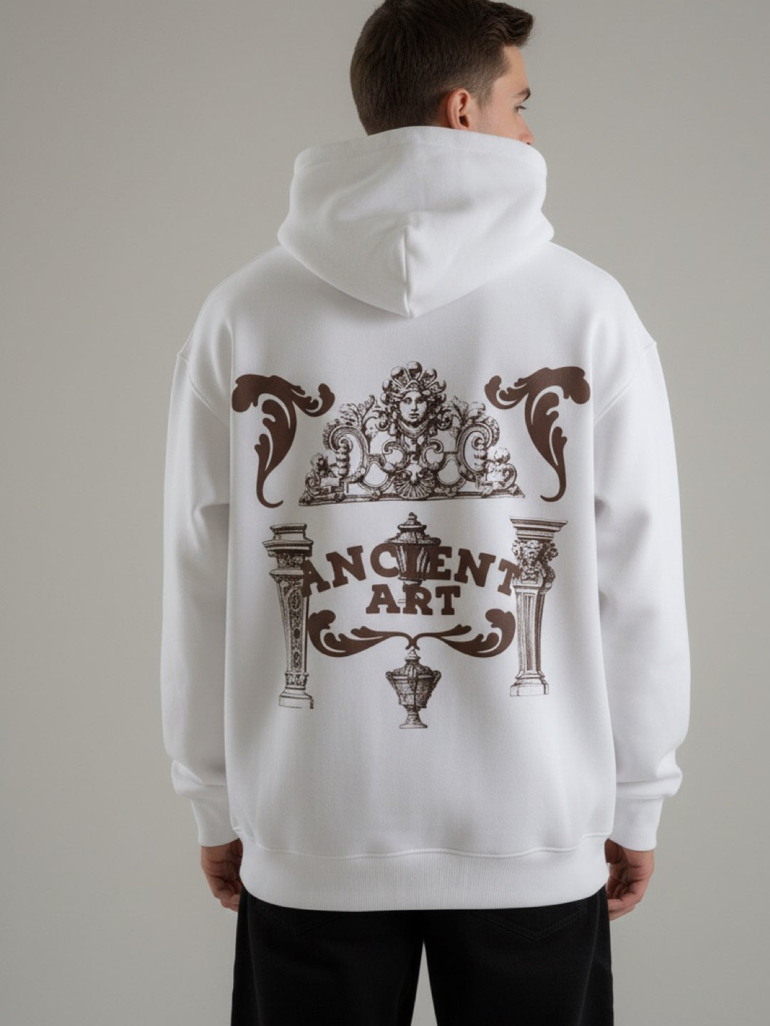 Nexaquin Oversized Gym and Casual Hooded Sweatshirt for Men