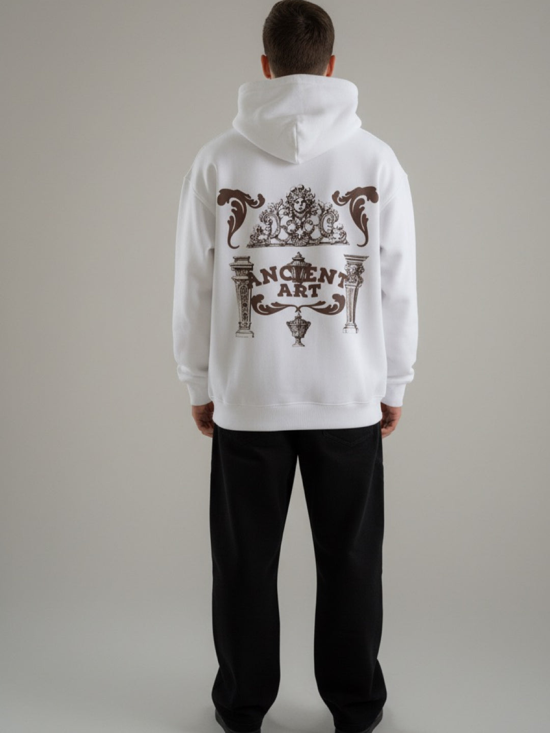 Nexaquin Oversized Gym and Casual Hooded Sweatshirt for Men