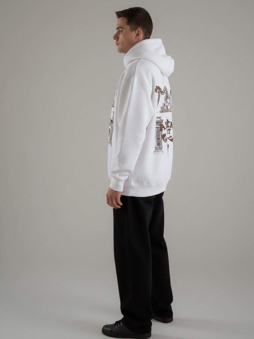 Nexaquin Oversized Gym and Casual Hooded Sweatshirt for Men