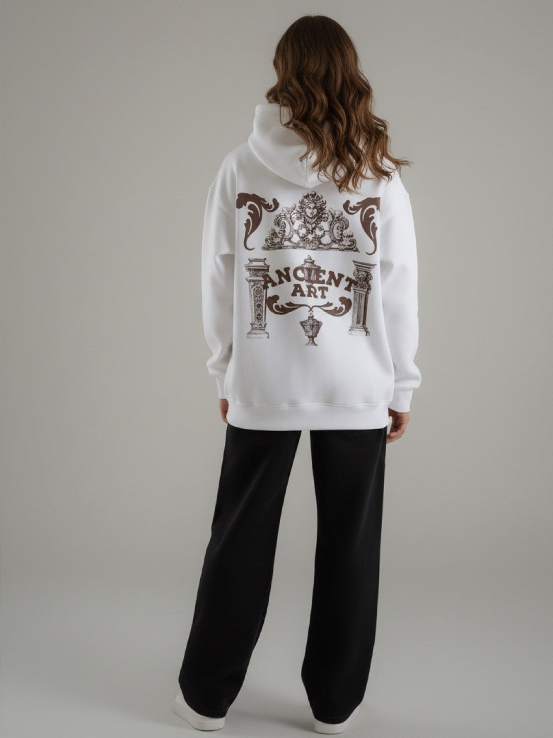 Nexaquin Oversized Gym and Casual Hooded Sweatshirt for Women