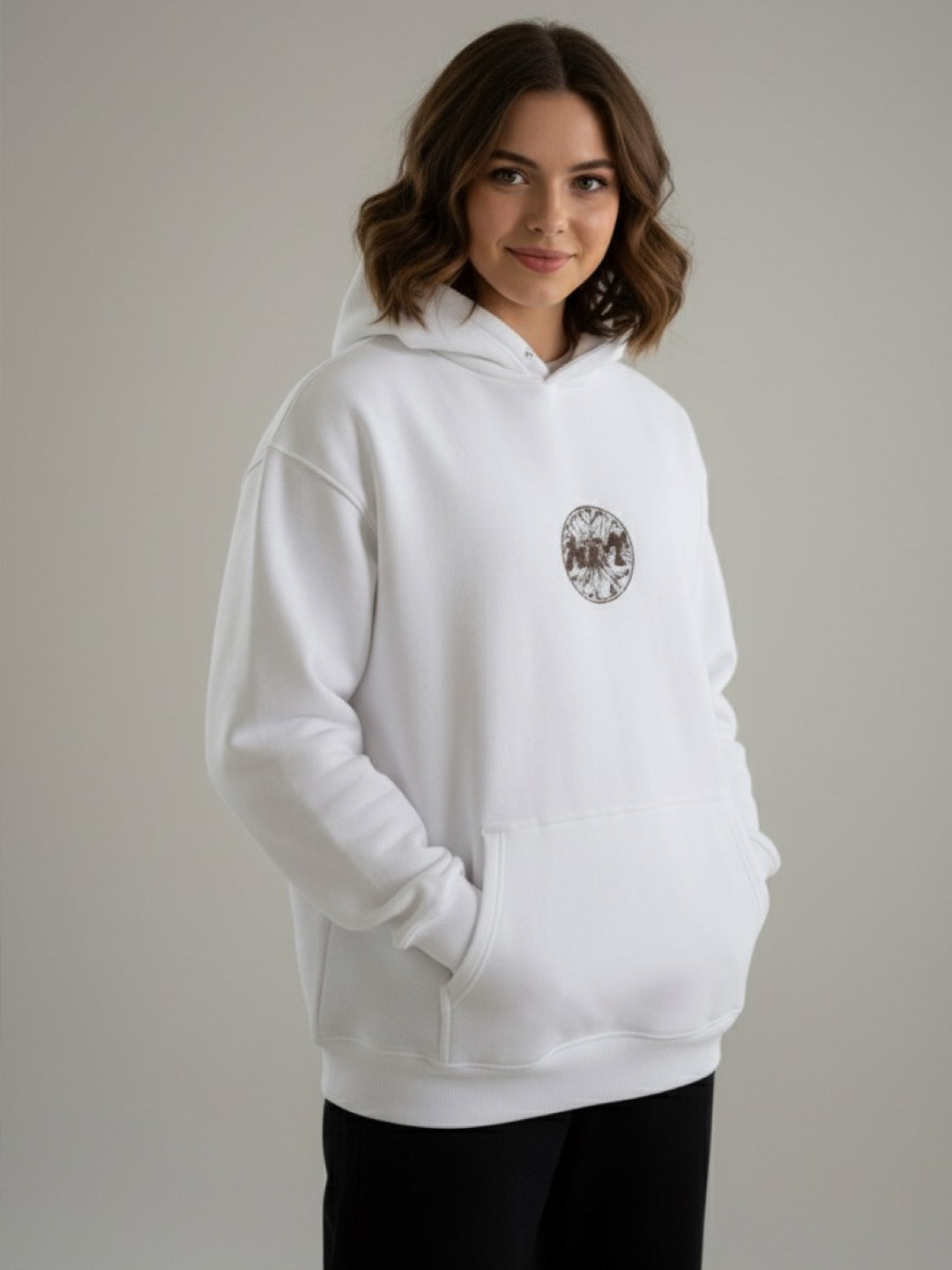 Nexaquin Oversized Gym and Casual Hooded Sweatshirt for Women