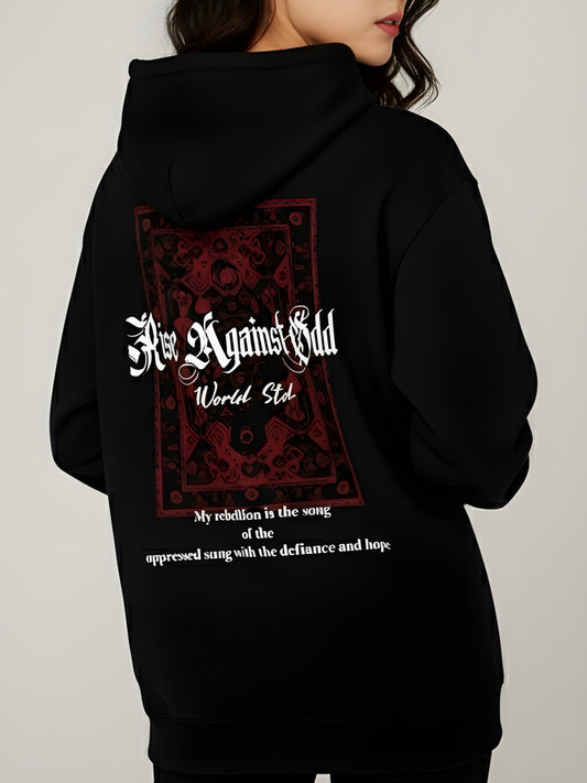 Nexaquin Oversized Gym and Casual Hooded Sweatshirt for Women