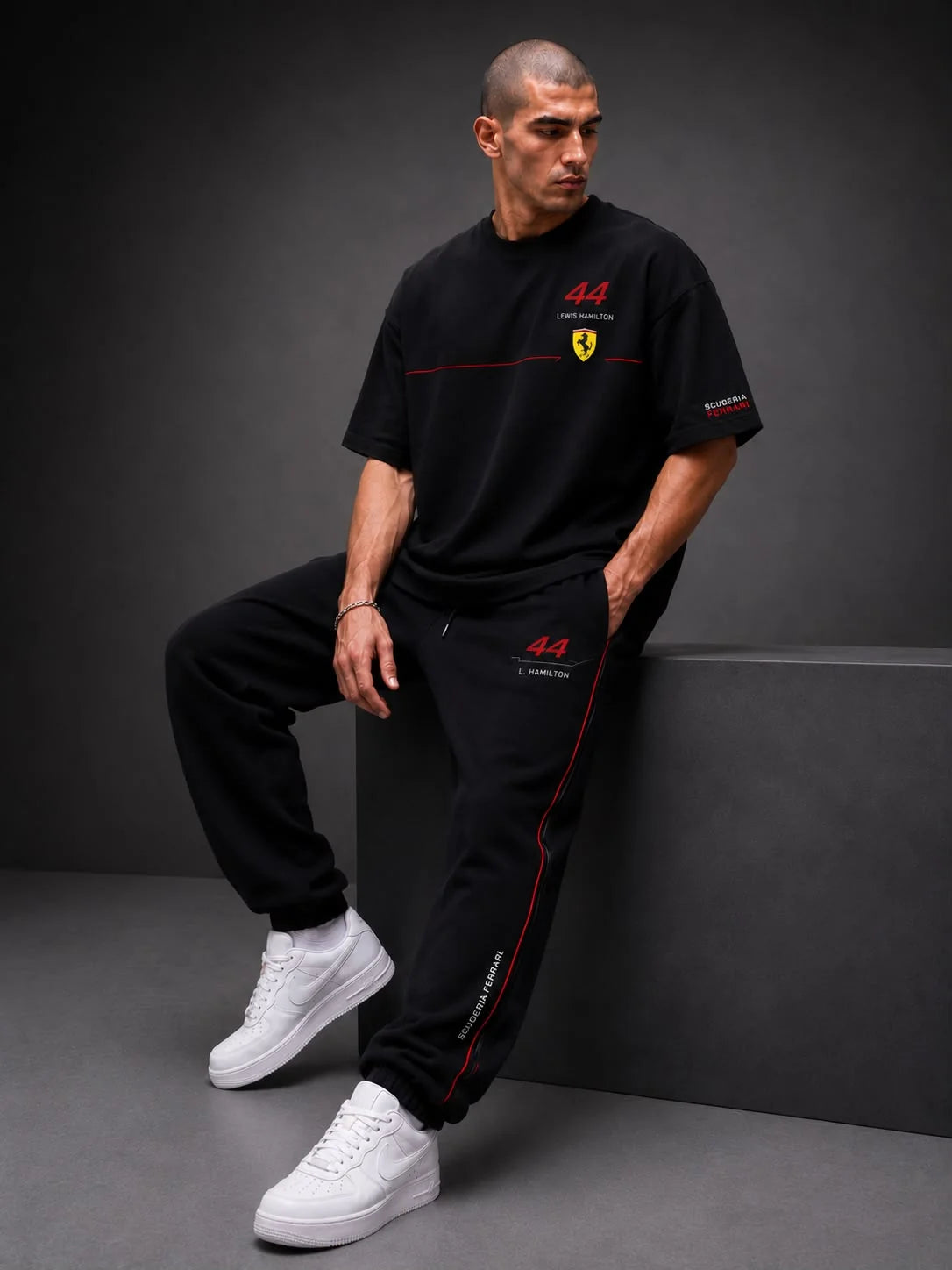 Scuderia Ferrari x Lewis Hamilton 44 Premium Oversized Cord Set