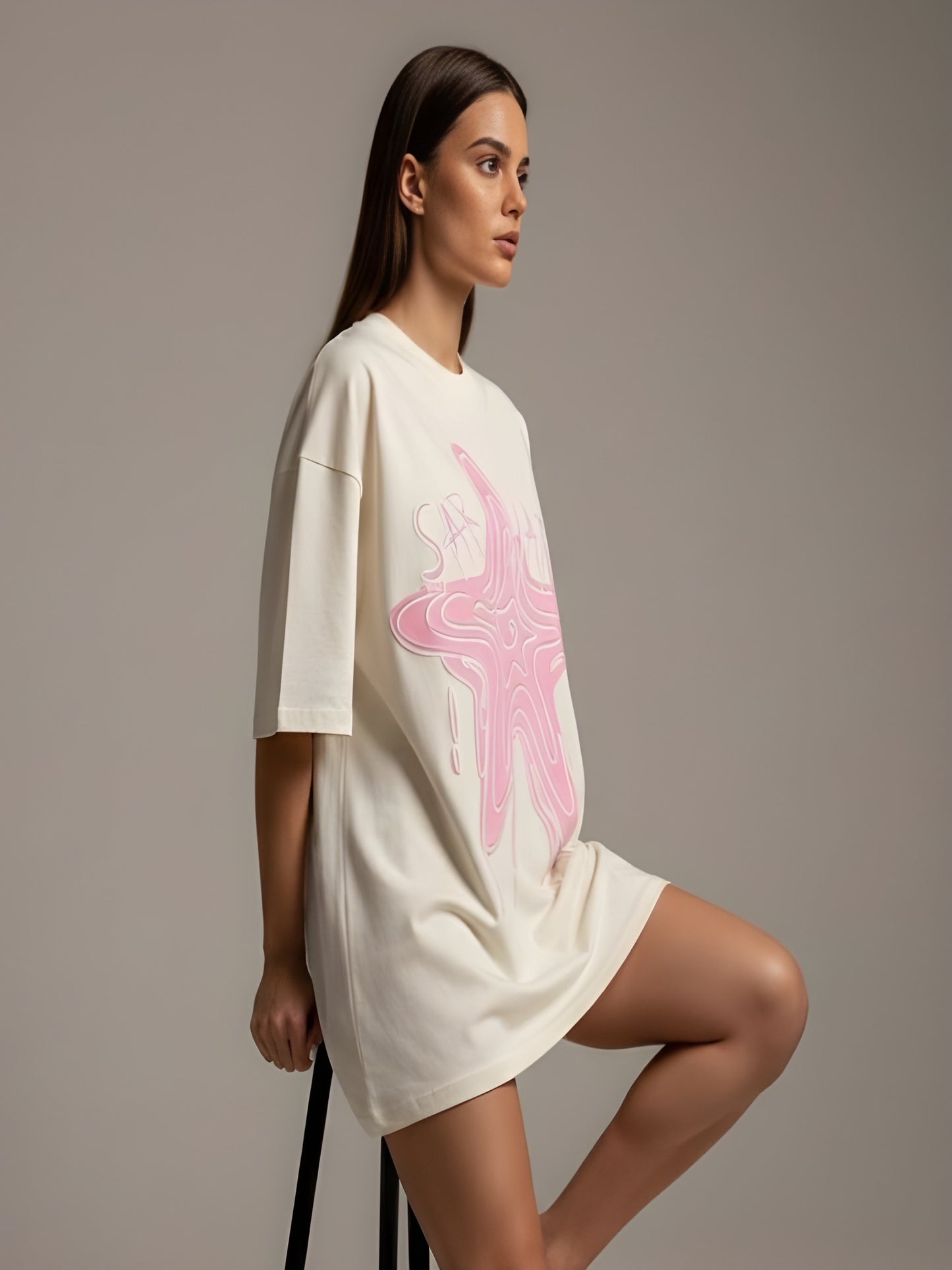 Nexaquin Oversized Gym and Casual T-shirt for women
