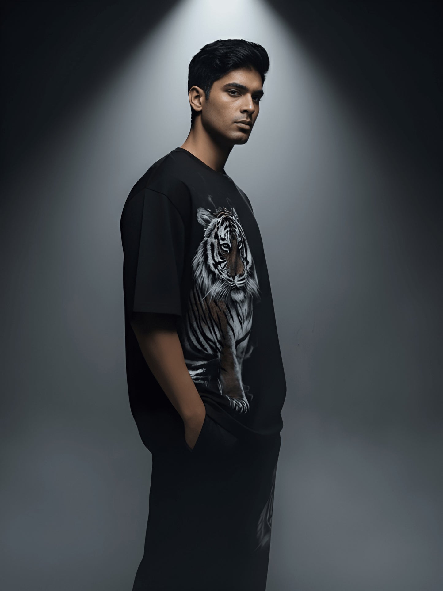 Nexaquin Oversized Gym and Casual T-shirt & lower set for men