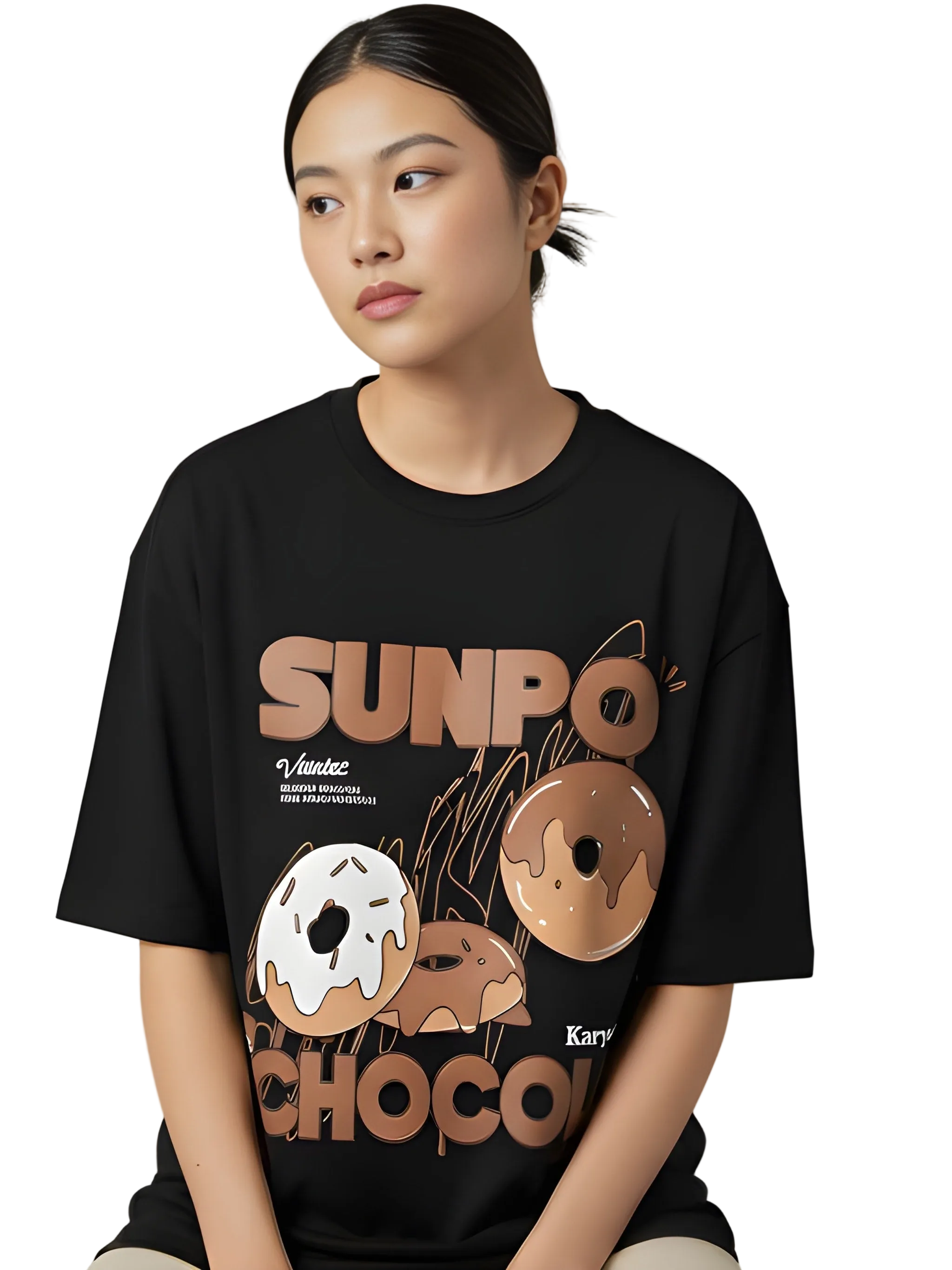 Nexaquin Oversized Gym and Casual T-shirt for women