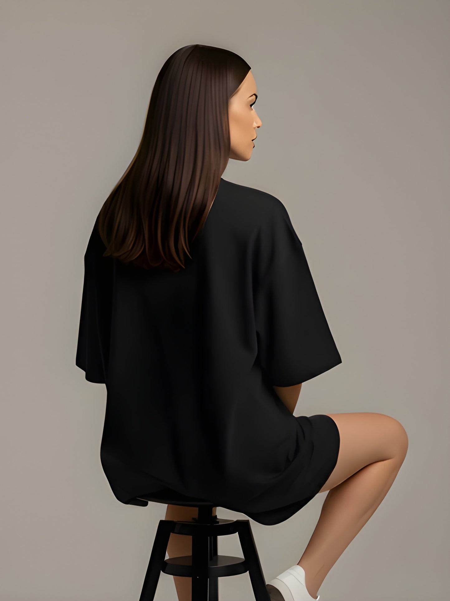 Nexaquin Oversized Gym and Casual T-shirt for women