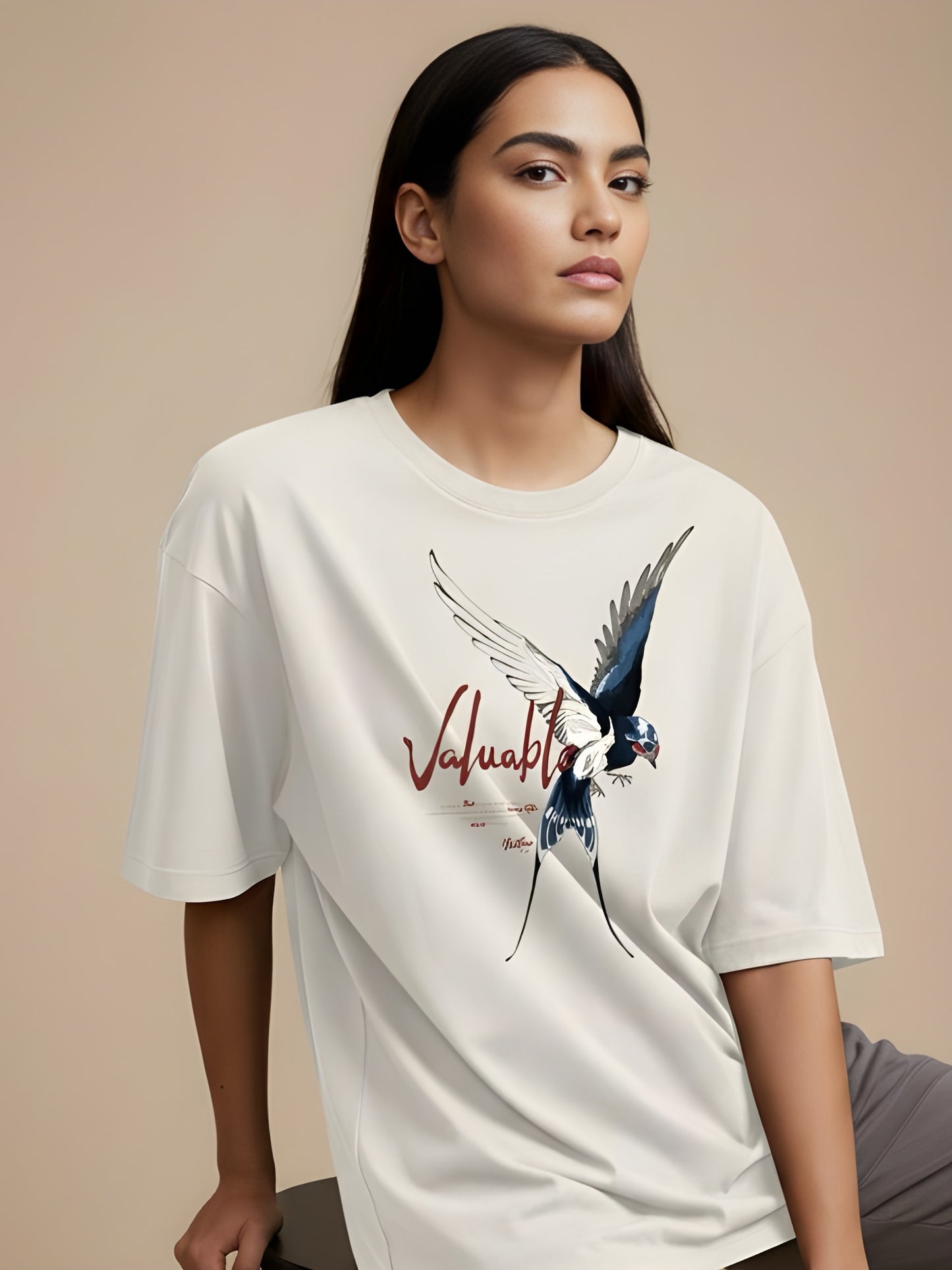 Nexaquin Oversized Gym and Casual T-shirt for women
