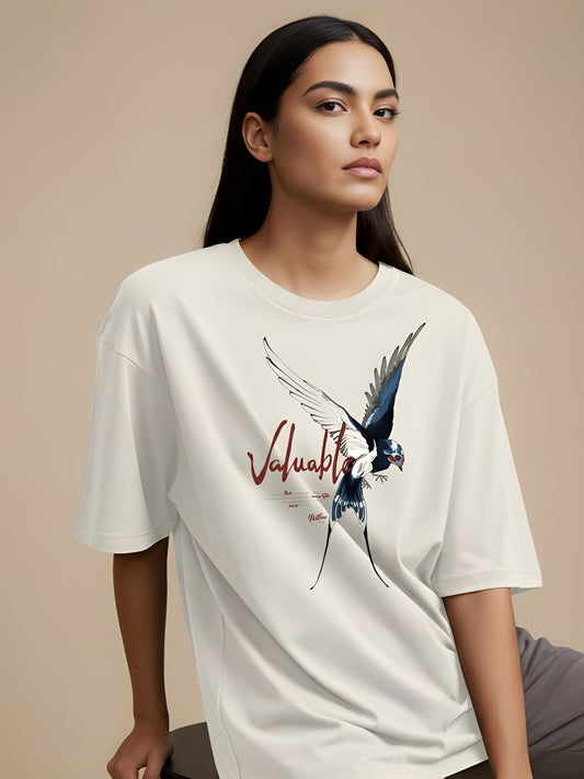 Nexaquin Oversized Gym and Casual T-shirt for women