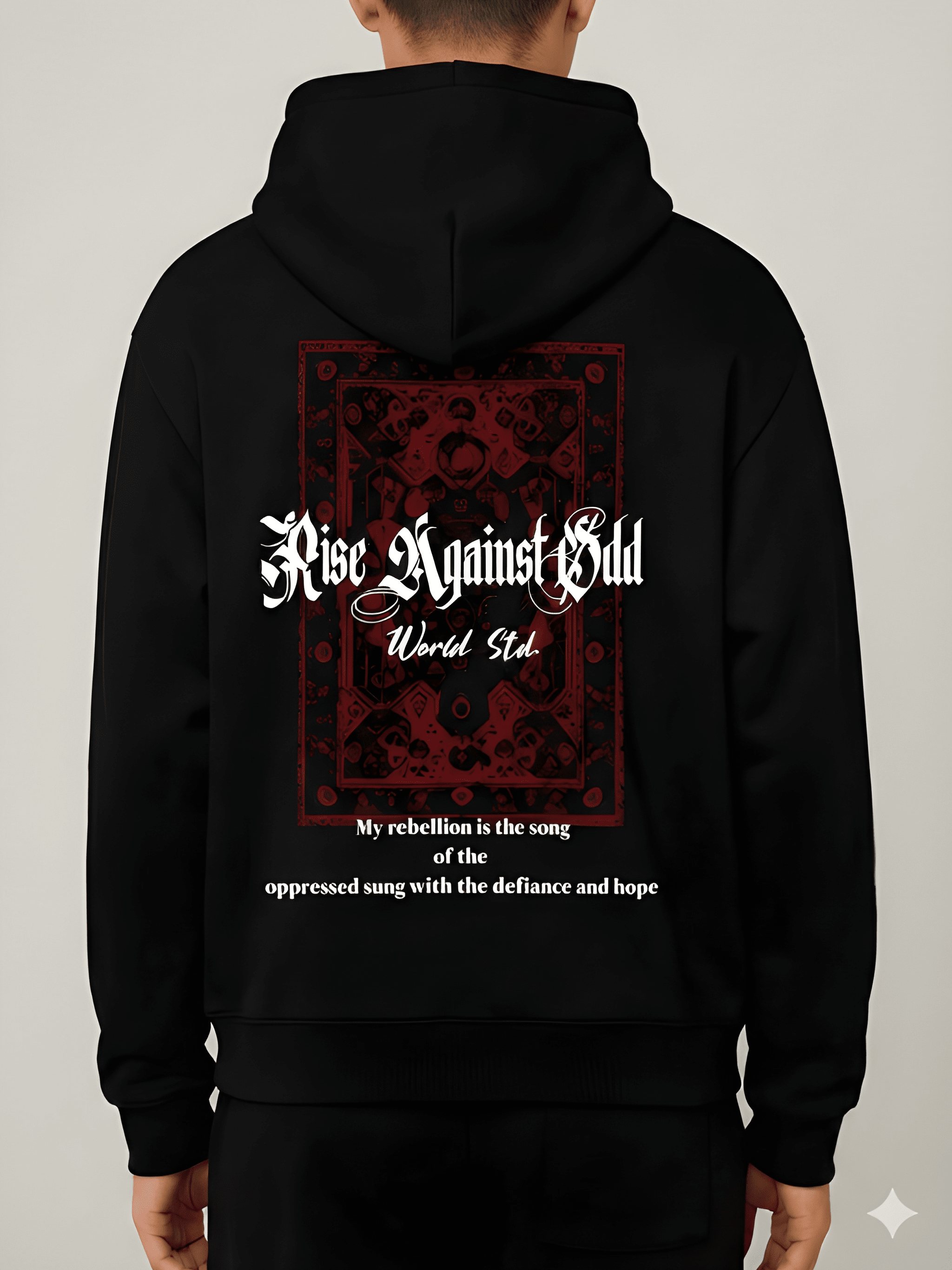 Nexaquin Oversized Gym and Casual Hooded Sweatshirt for Men