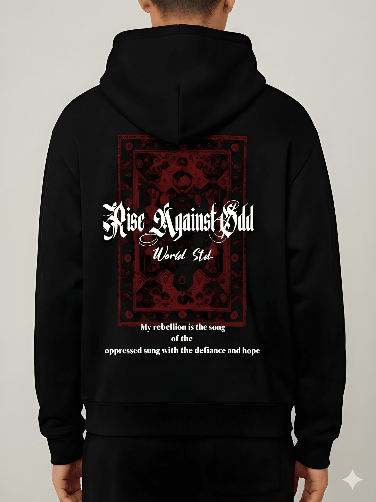 Nexaquin Oversized Gym and Casual Hooded Sweatshirt for Men