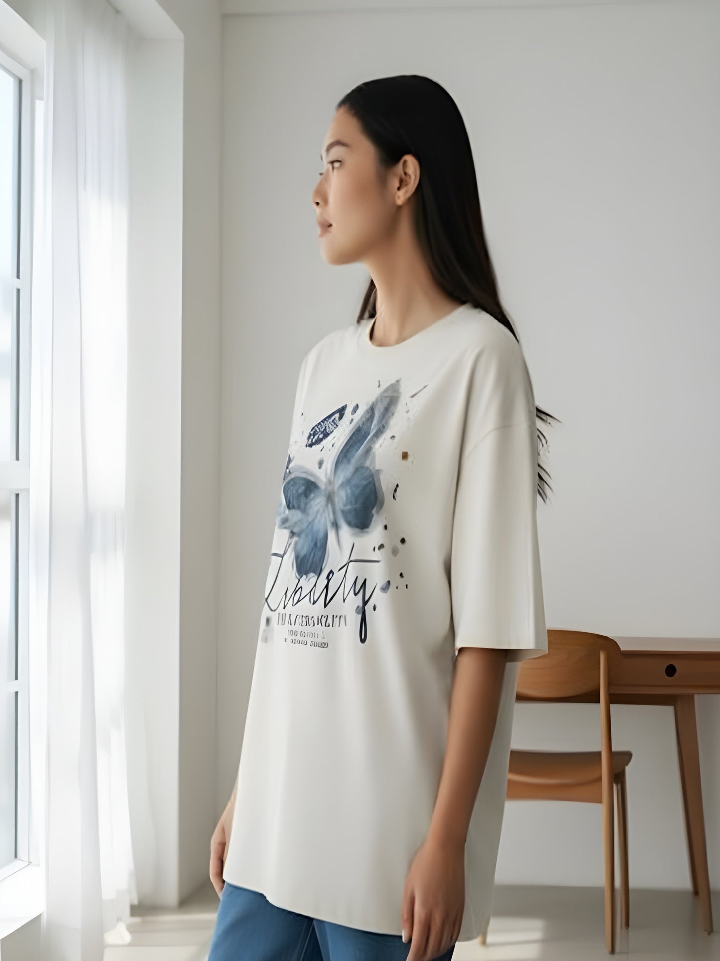 Nexaquin Oversized Gym and Casual T-shirt for women