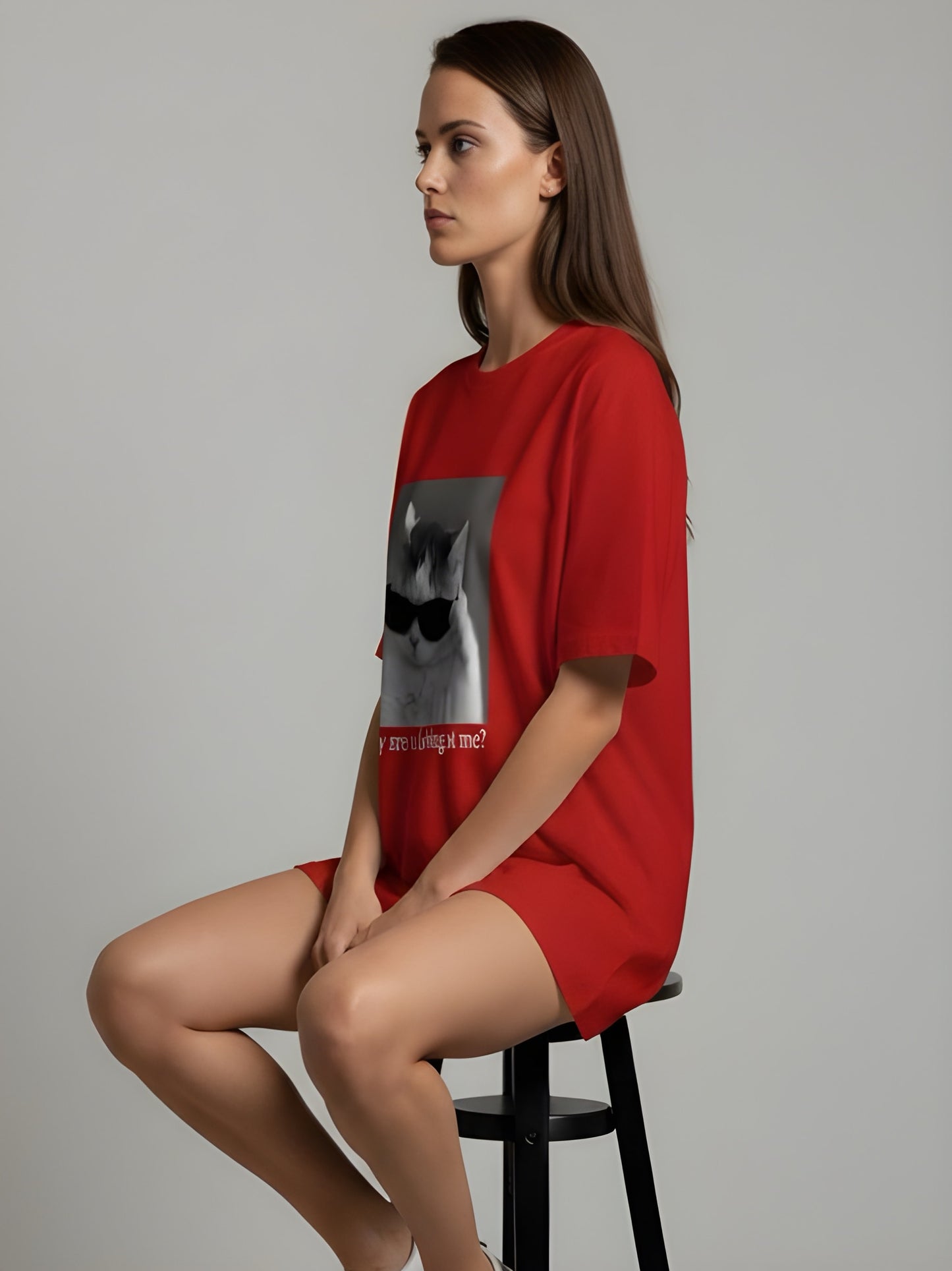 Nexaquin Oversized Gym and Casual T-shirt for women