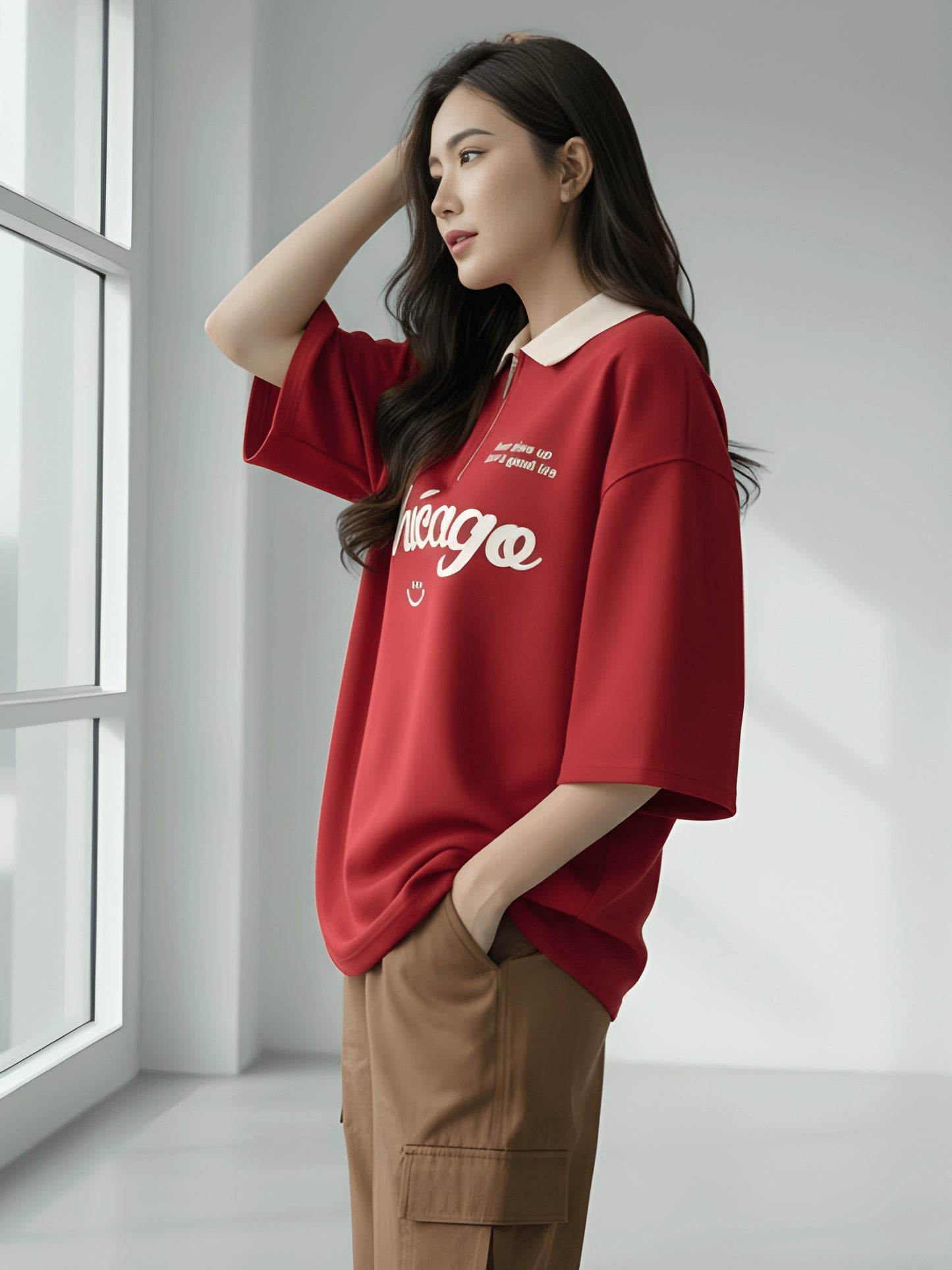 Nexaquin Oversized Gym and Casual T-shirt for women