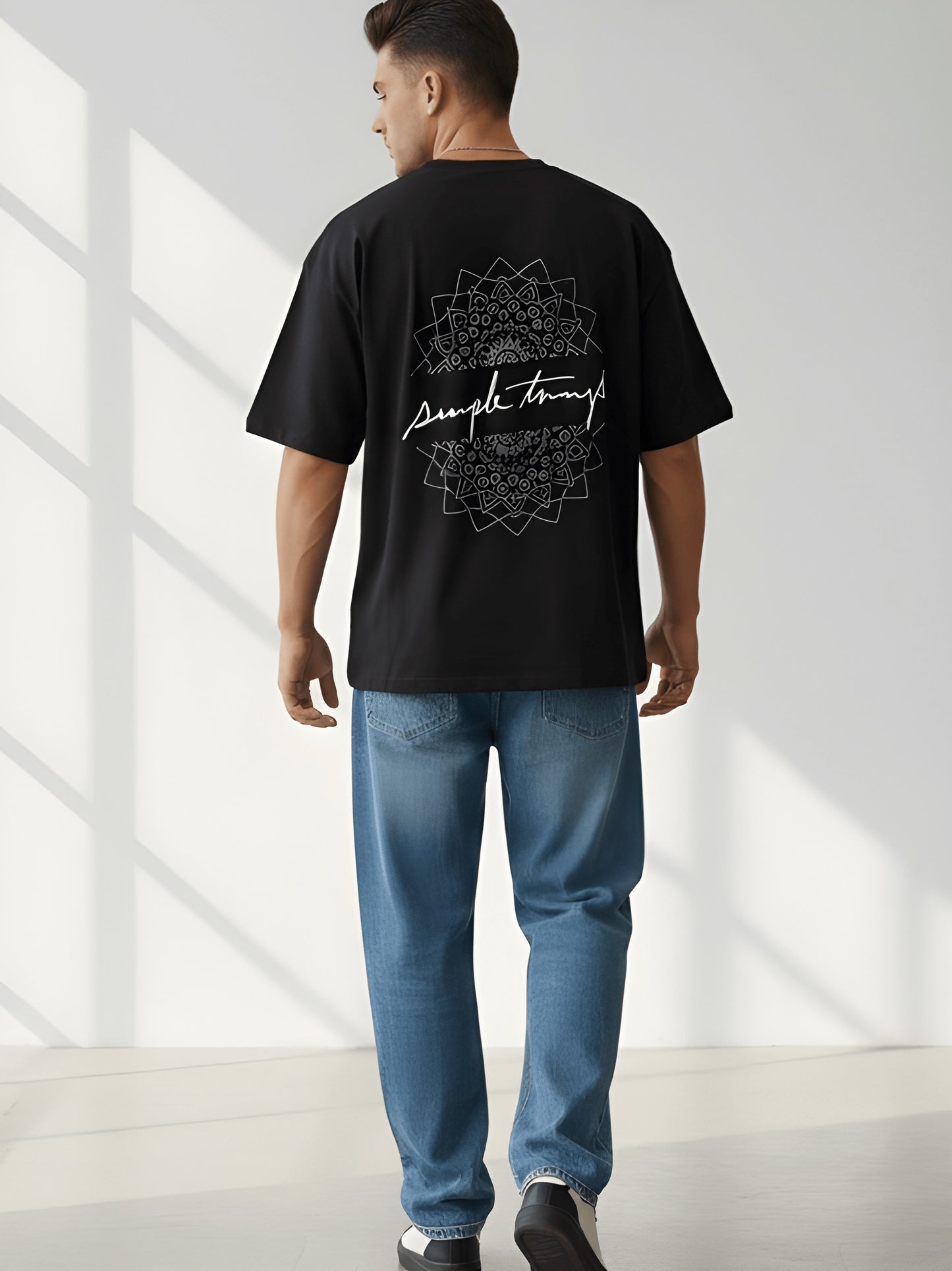 Nexaquin Oversized Gym and Casual T-shirt for men