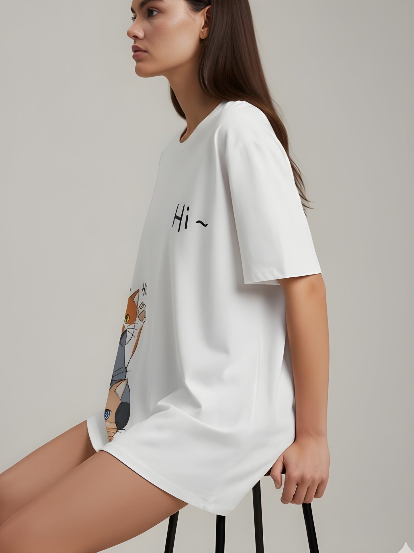 Nexaquin Oversized Gym and Casual T-shirt for women