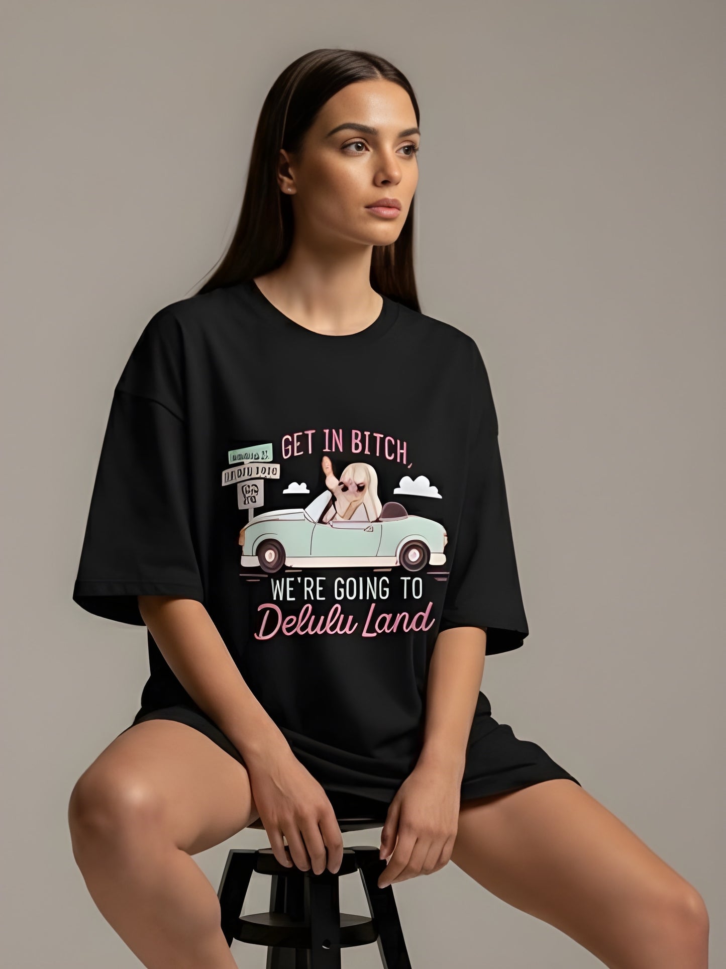 Nexaquin Oversized Gym and Casual T-shirt for women