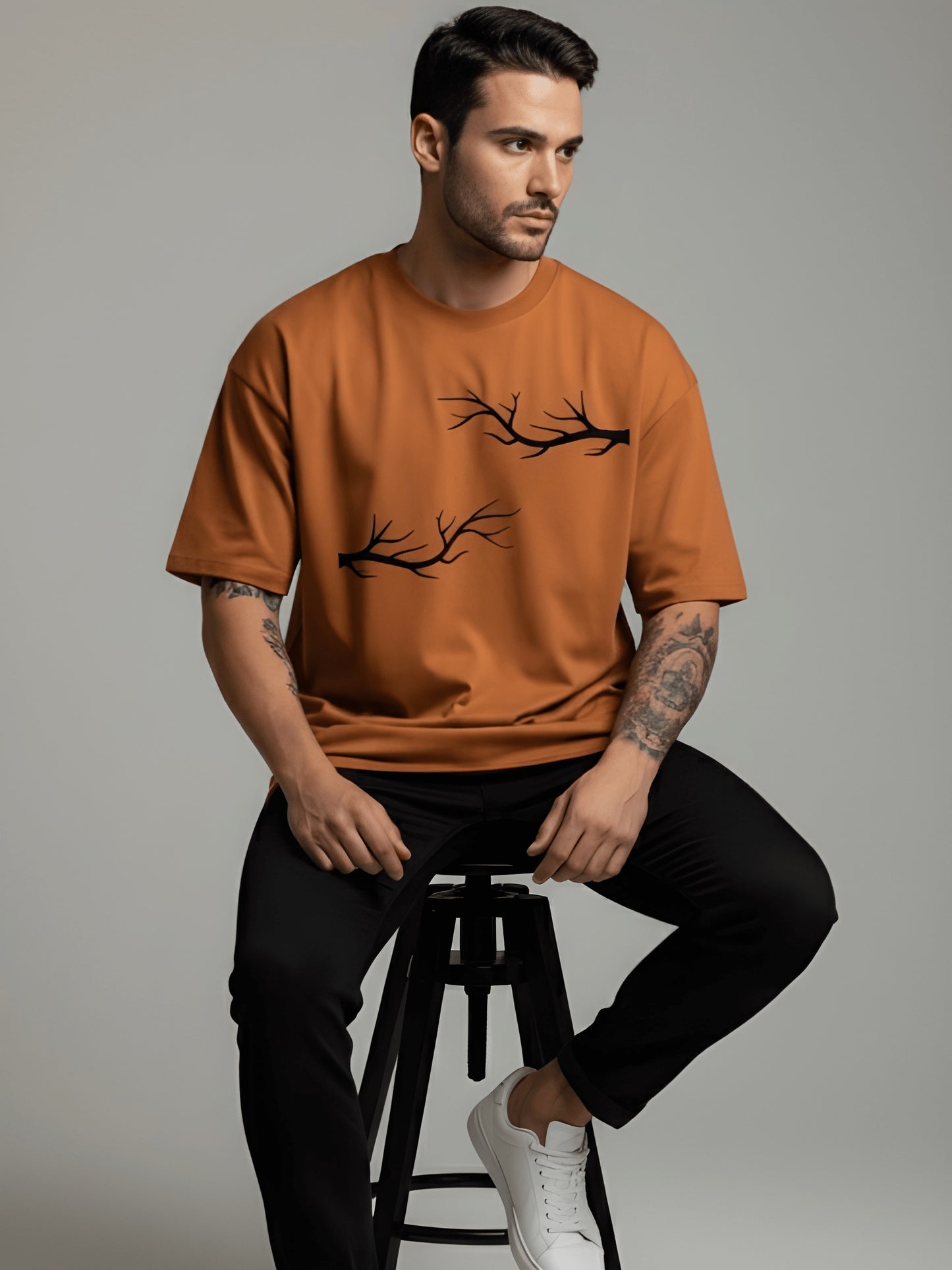 Nexaquin Oversized Gym and Casual T-shirt for men