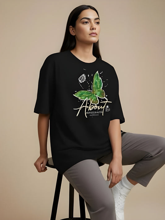 Nexaquin Oversized Gym and Casual T-shirt for women