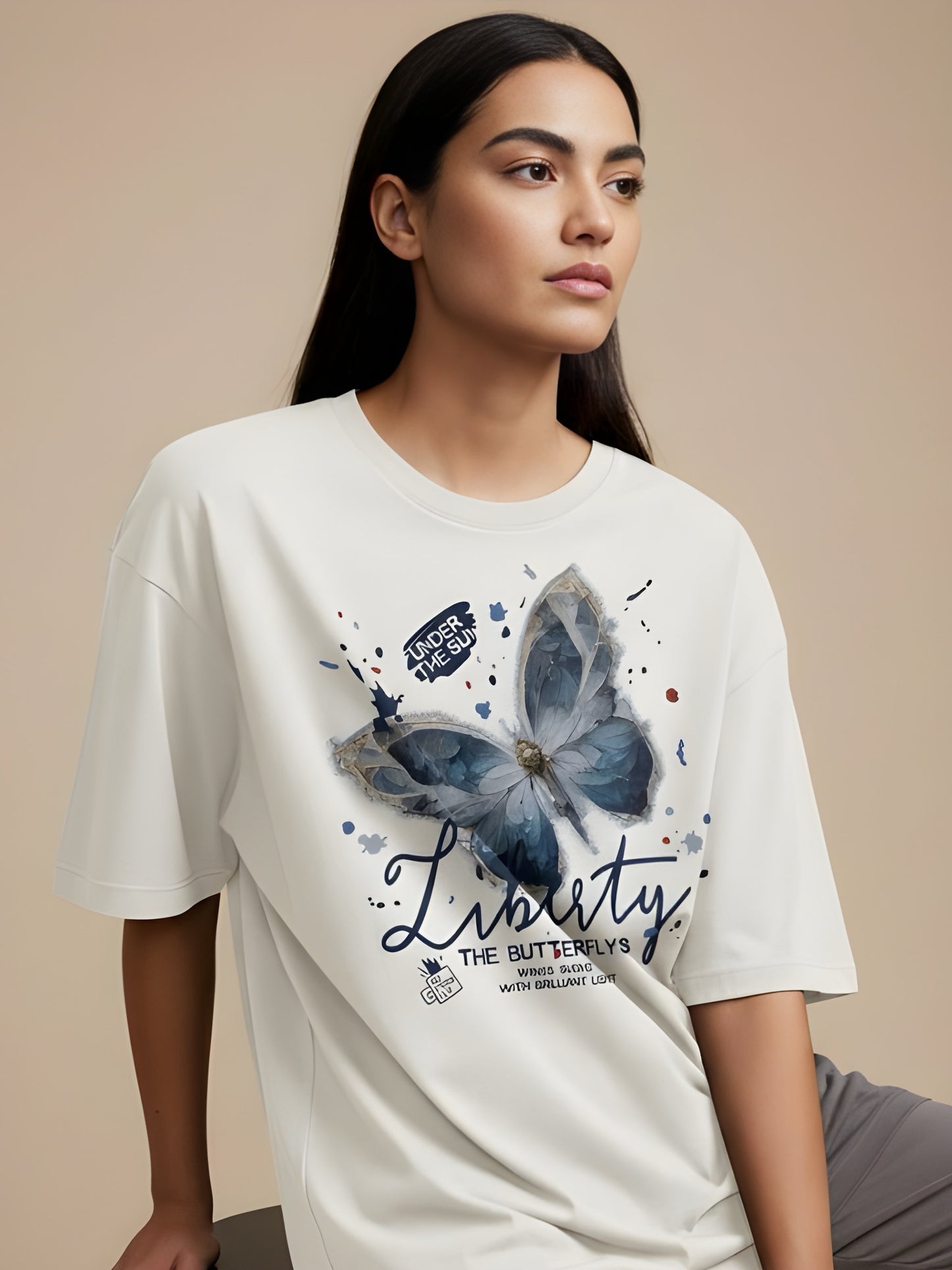 Nexaquin Oversized Gym and Casual T-shirt for women