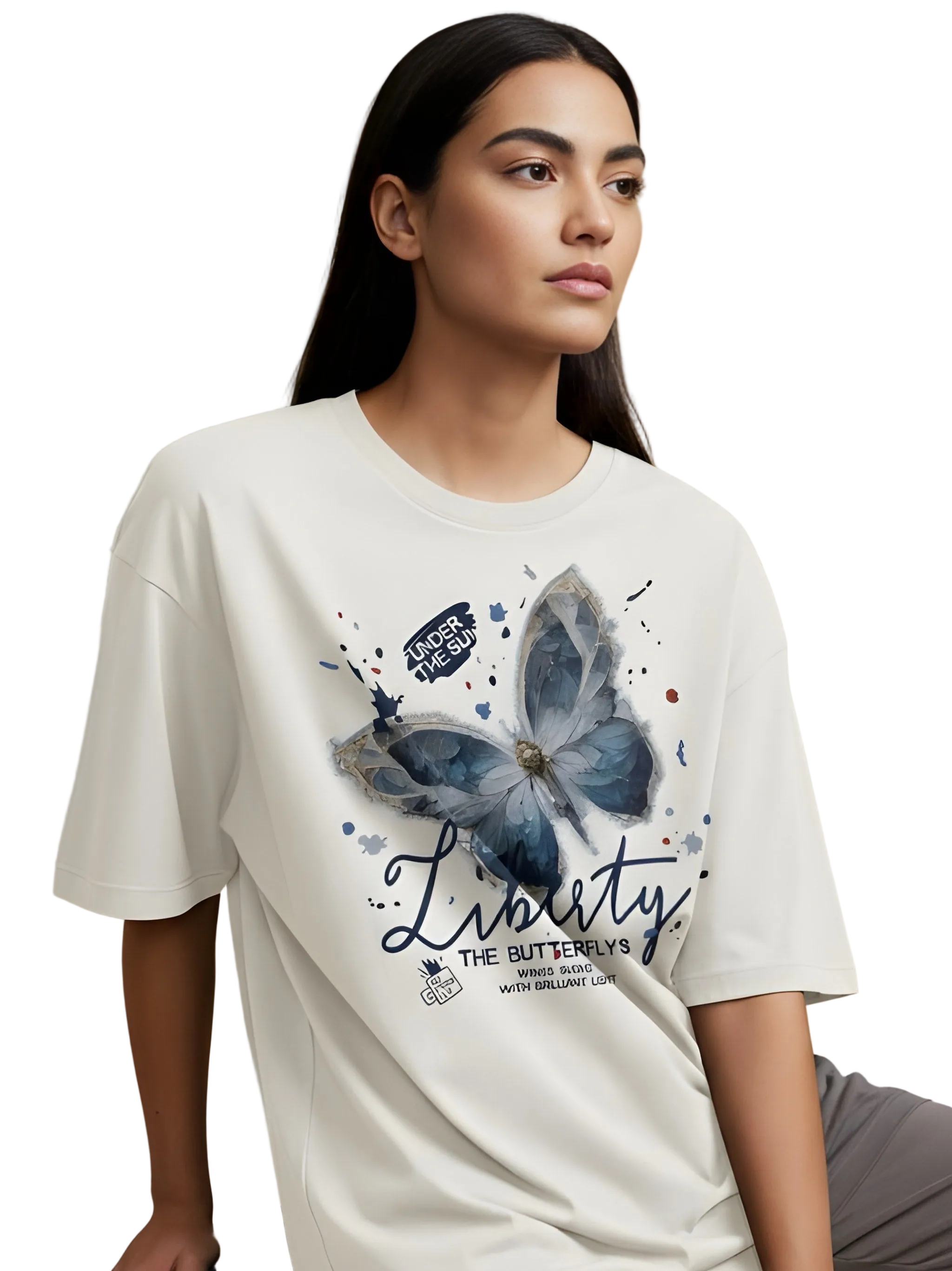 Nexaquin Oversized Gym and Casual T-shirt for women