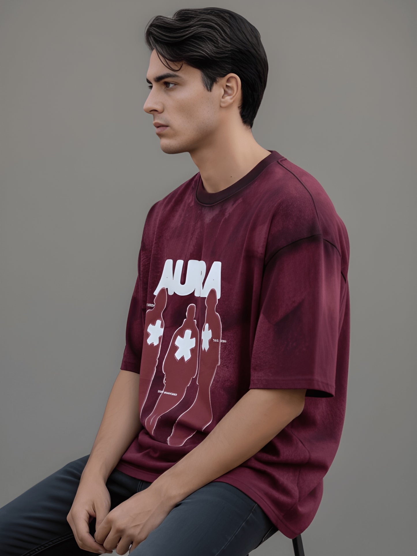 Nexaquin Oversized Gym and Casual T-shirt for men