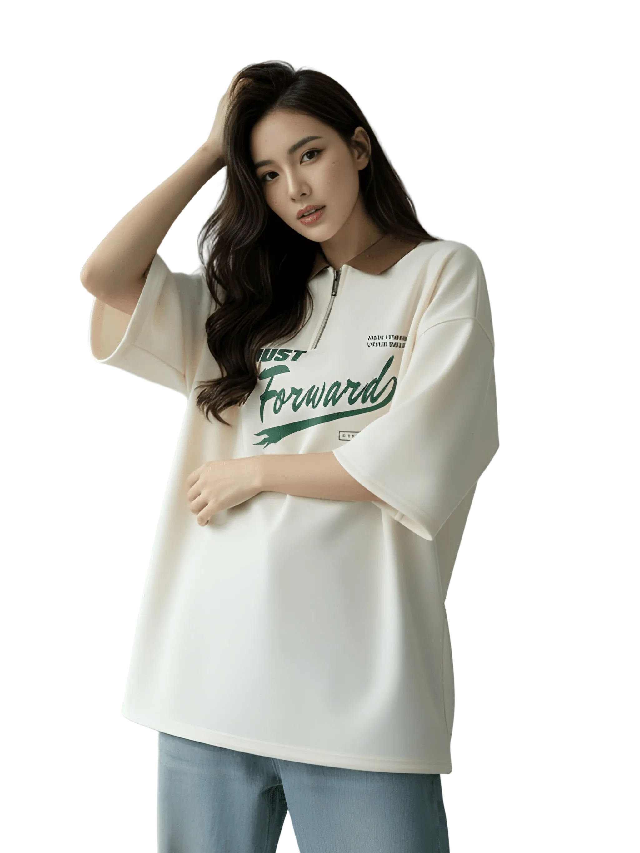 Nexaquin Oversized Gym and Casual T-shirt for women