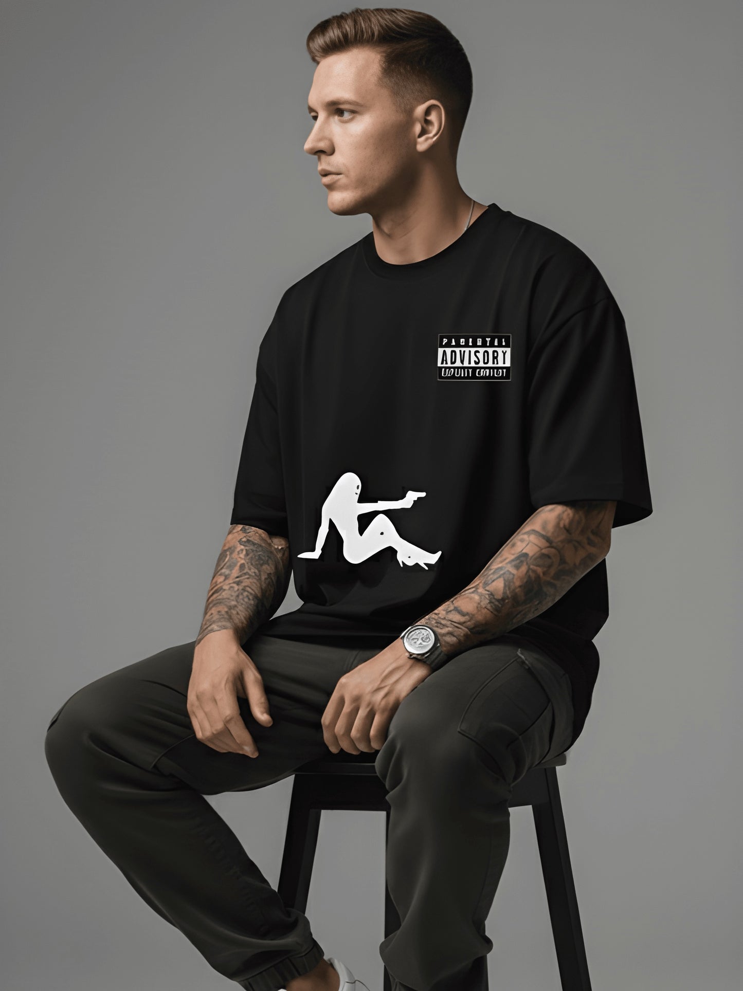 Nexaquin Oversized Gym and Casual T-shirt for men