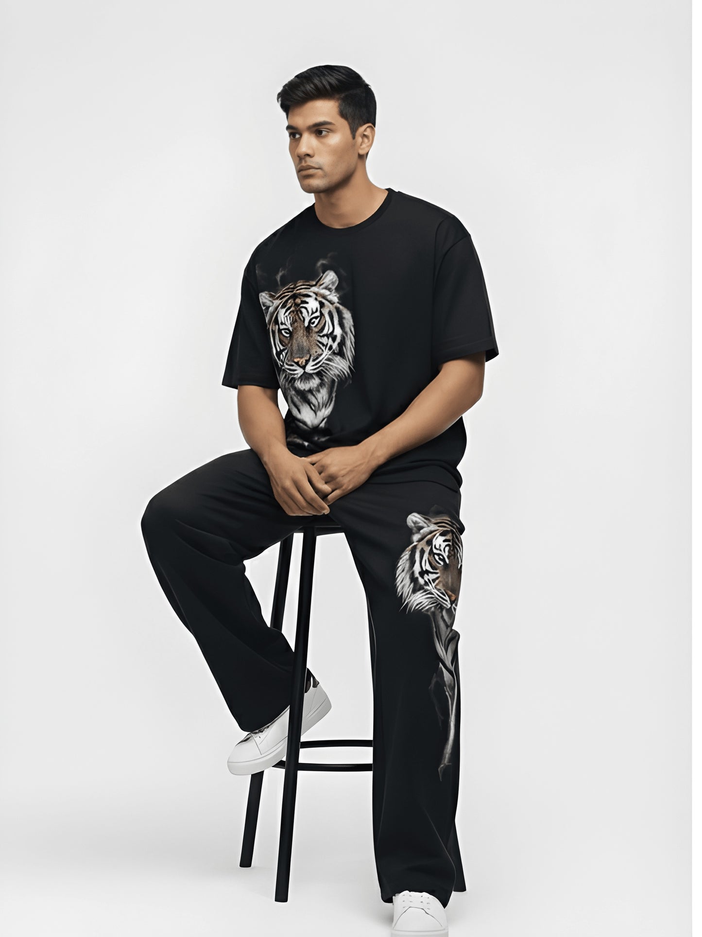 Nexaquin Oversized Gym and Casual T-shirt & lower set for men