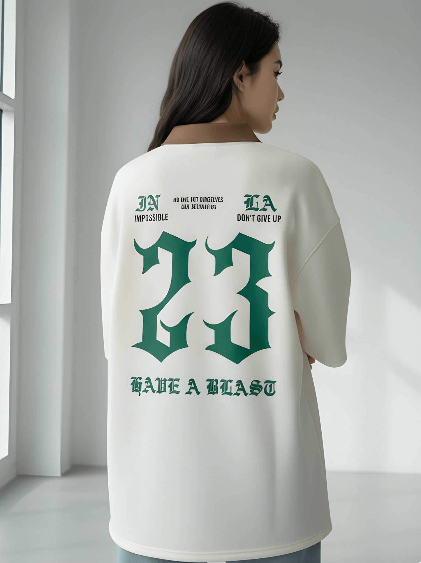 Nexaquin Oversized Gym and Casual T-shirt for women