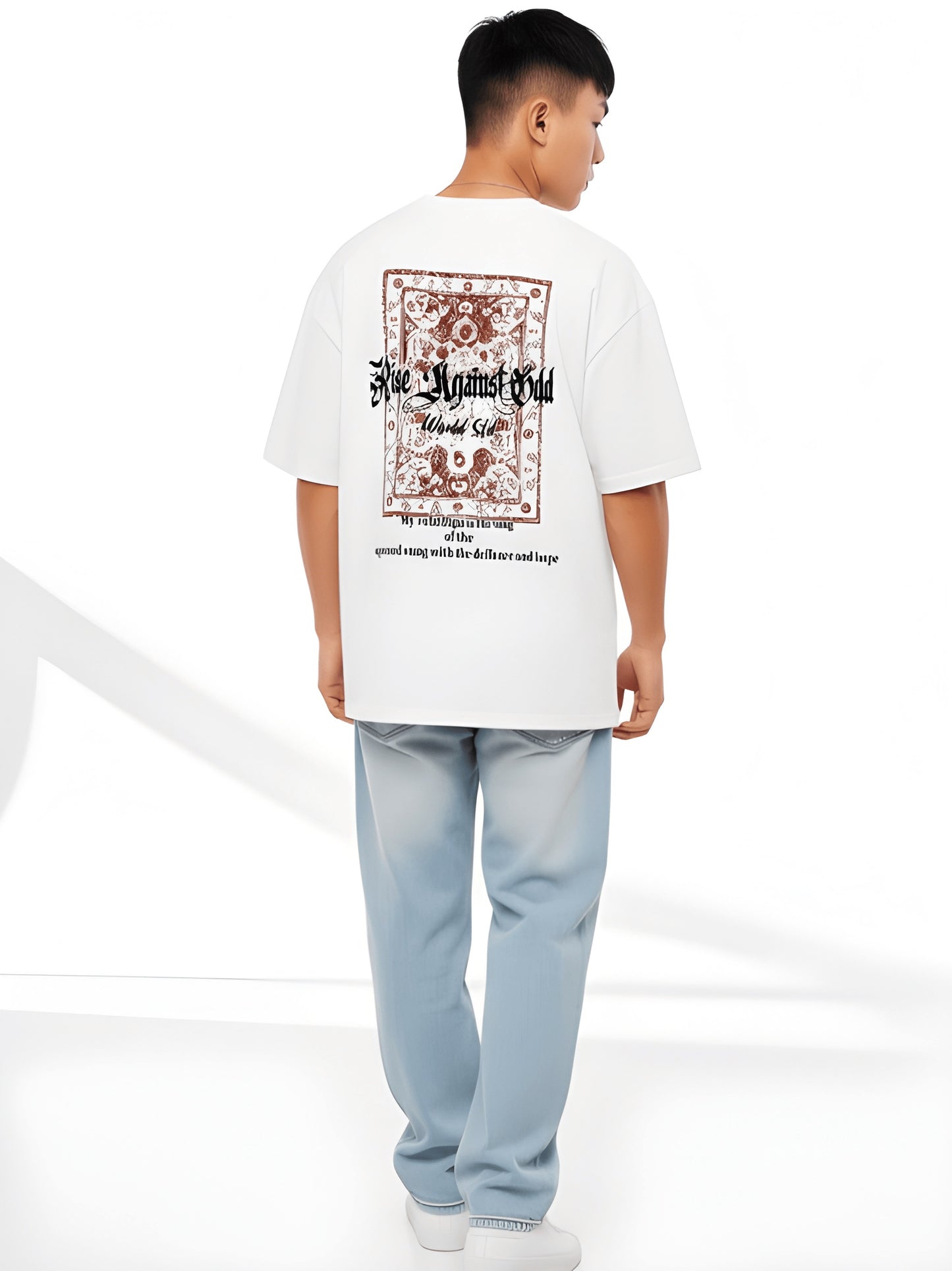 Nexaquin Oversized Gym and Casual T-shirt for men