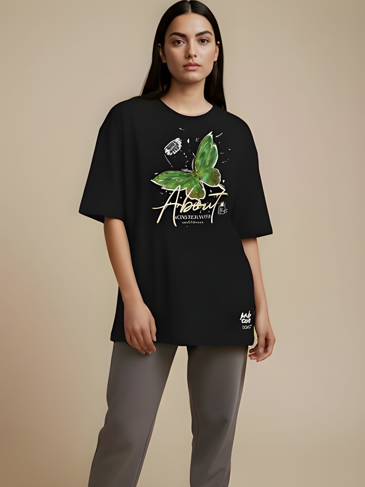Nexaquin Oversized Gym and Casual T-shirt for women