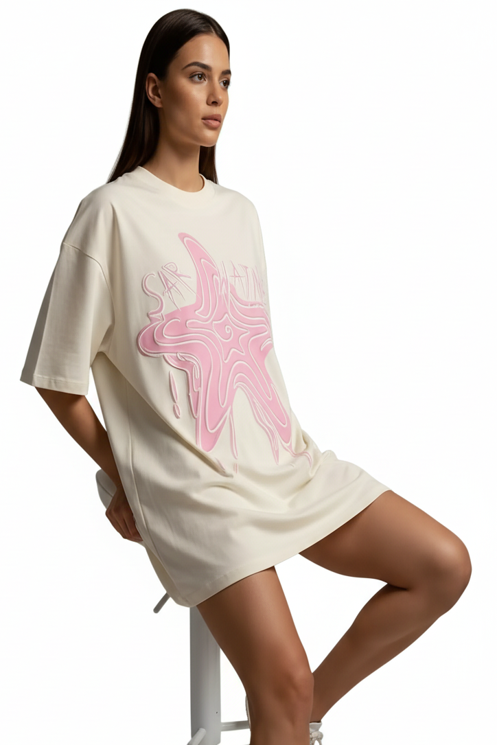Nexaquin Oversized Gym and Casual T-shirt for women